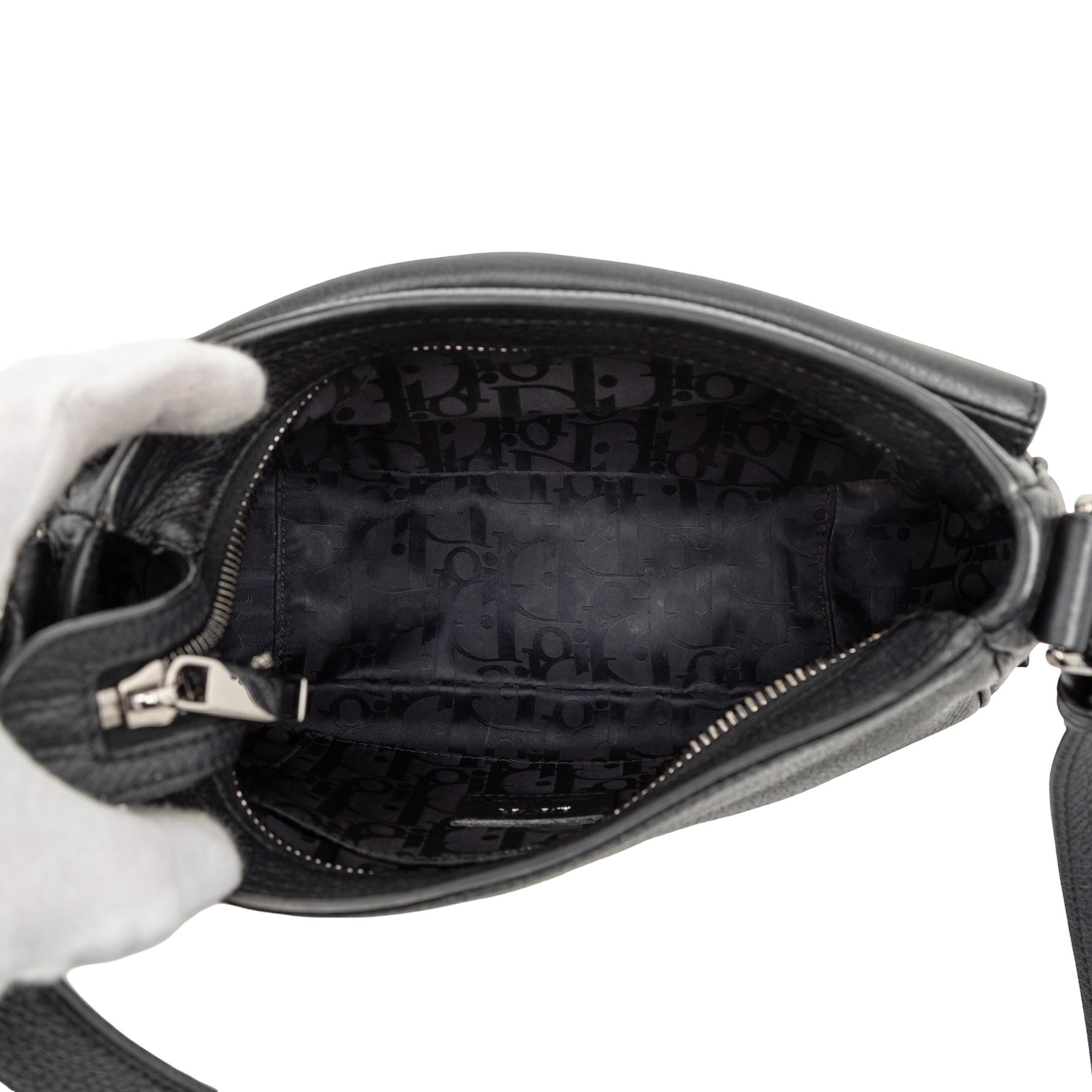 Dior Grained Calfskin Saddle Soft Bag
