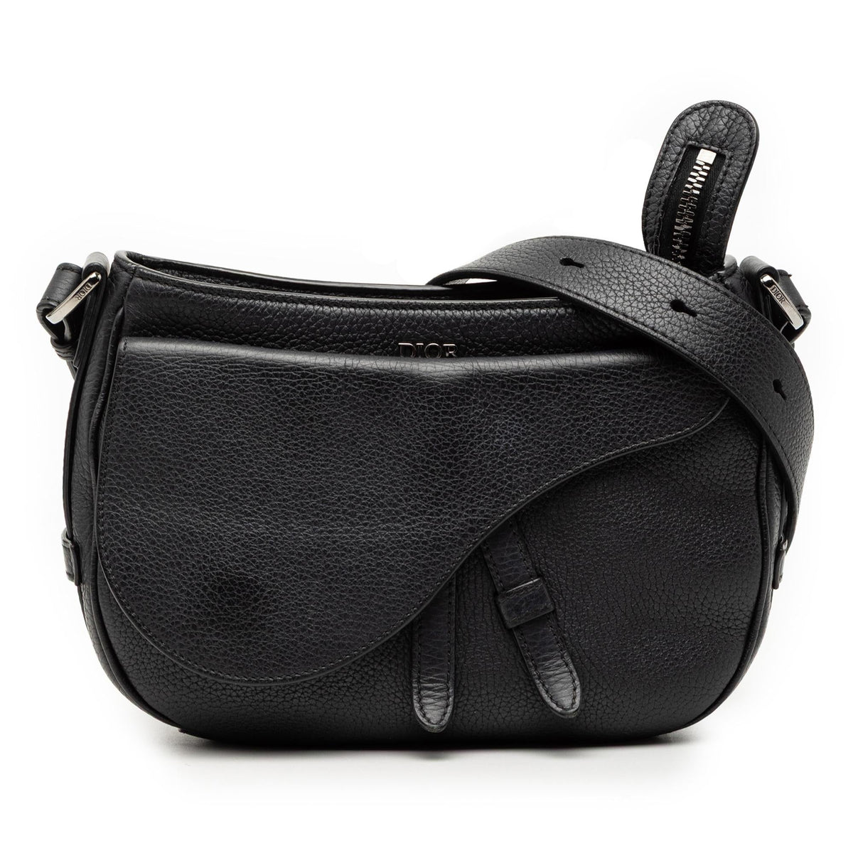 Dior Grained Calfskin Saddle Soft Bag