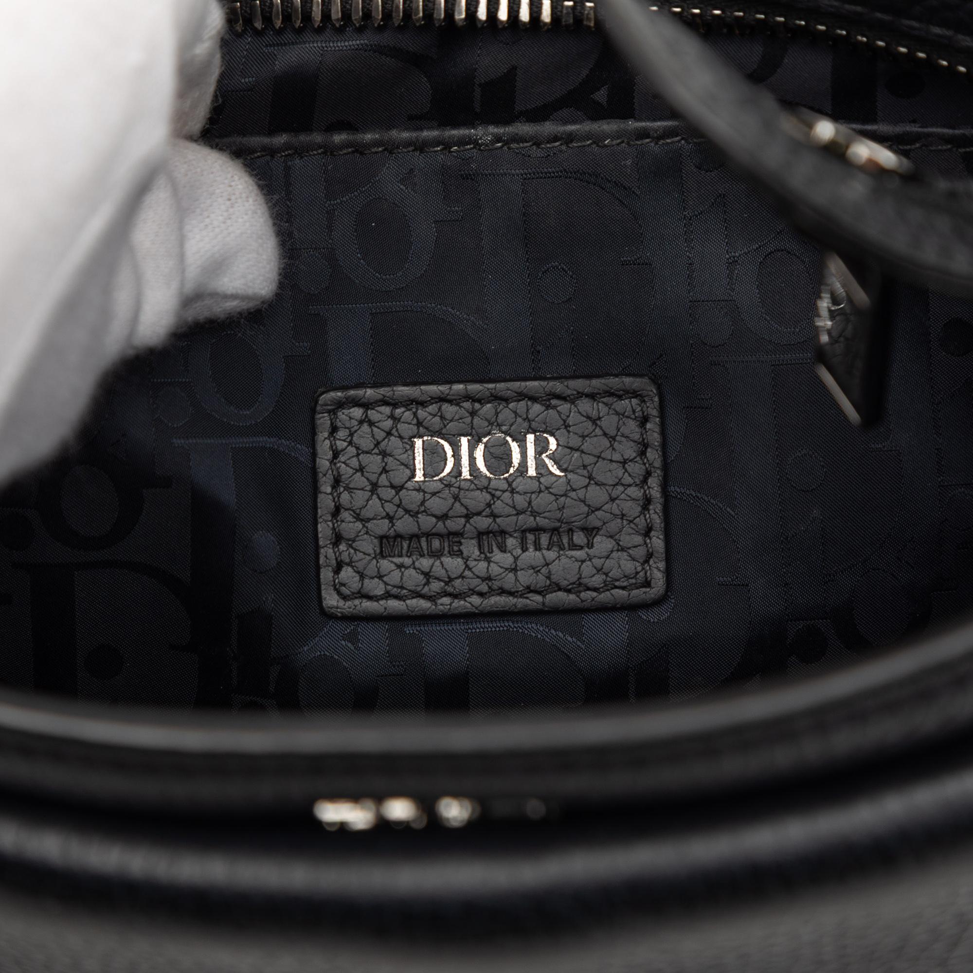Dior Grained Calfskin Saddle Soft Bag