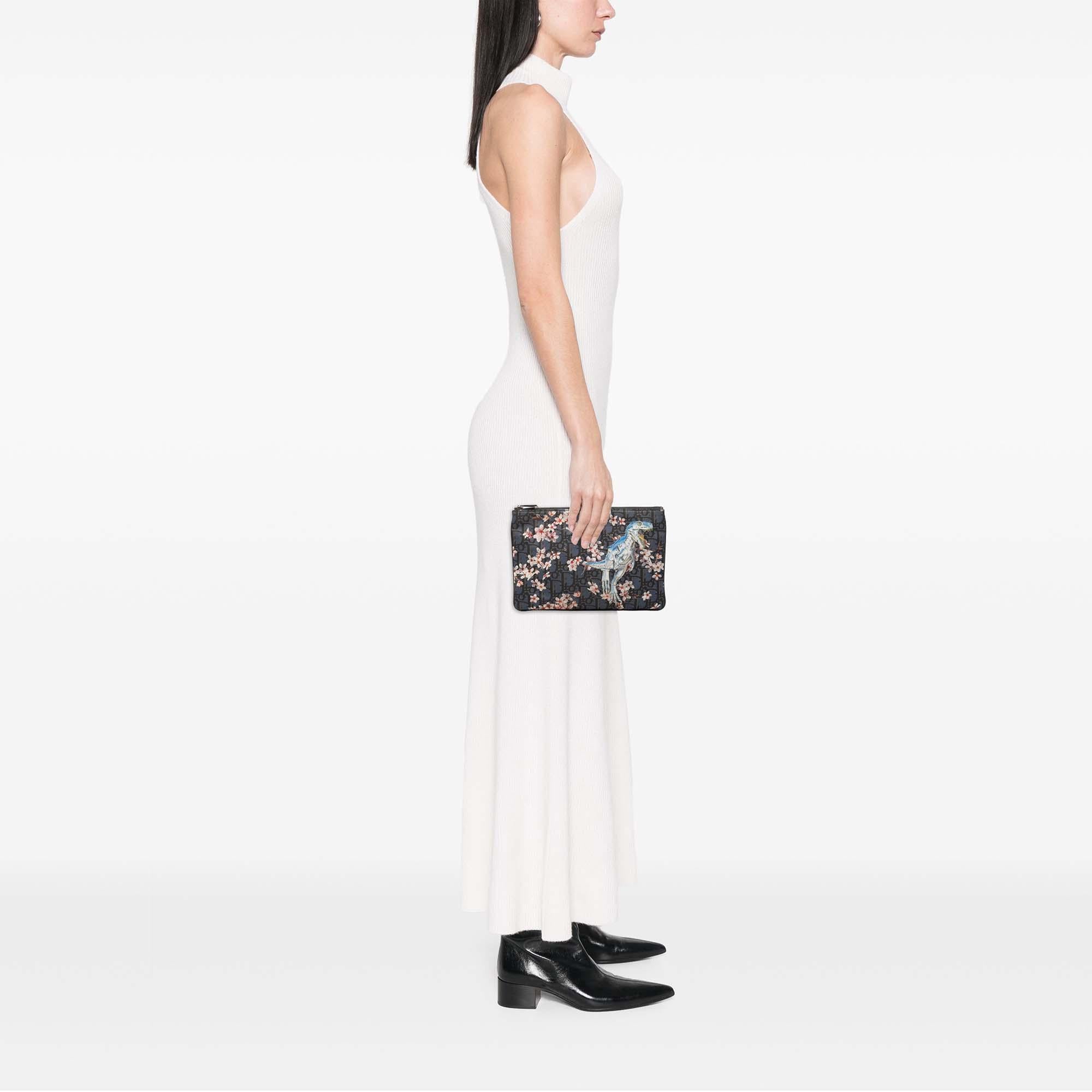Dior Hajime Sorayama Oblique Nylon Safari Clutch