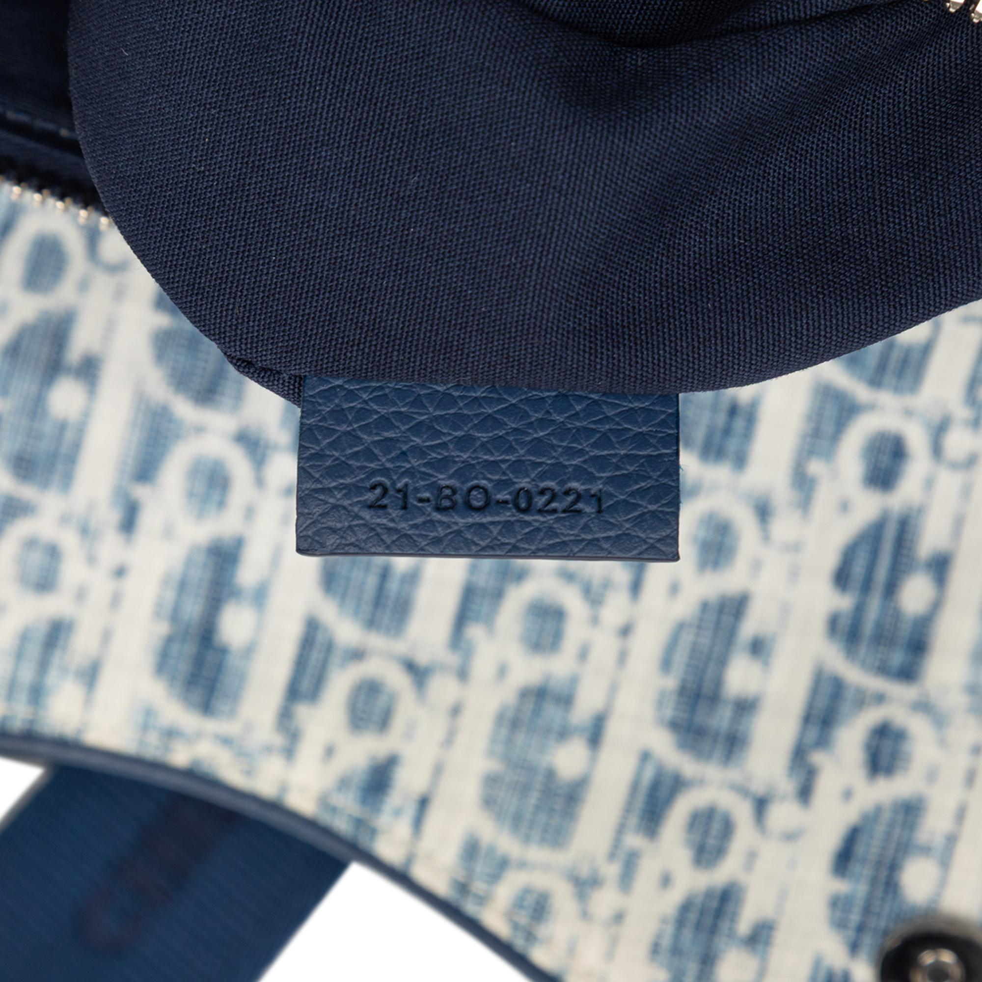 Dior Kasuri Oblique Canvas Saddle Crossbody