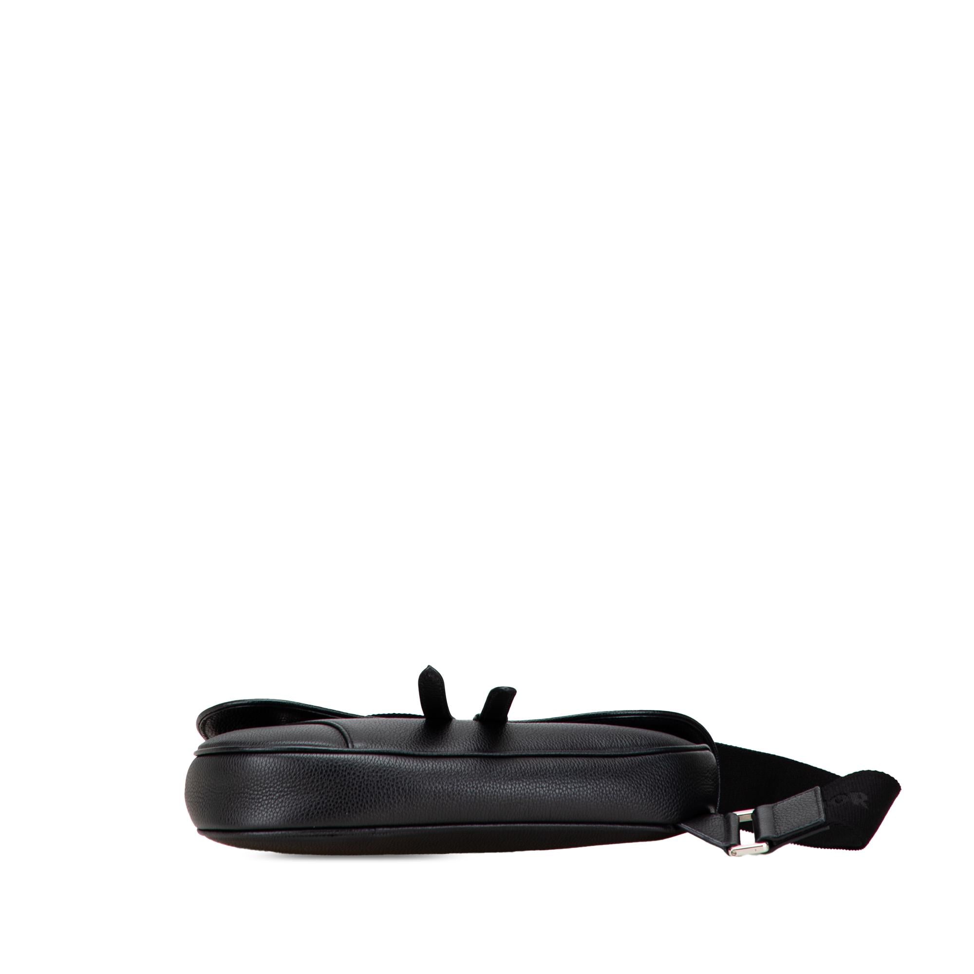 Dior Kim Jones Grained Calfskin Saddle Bag