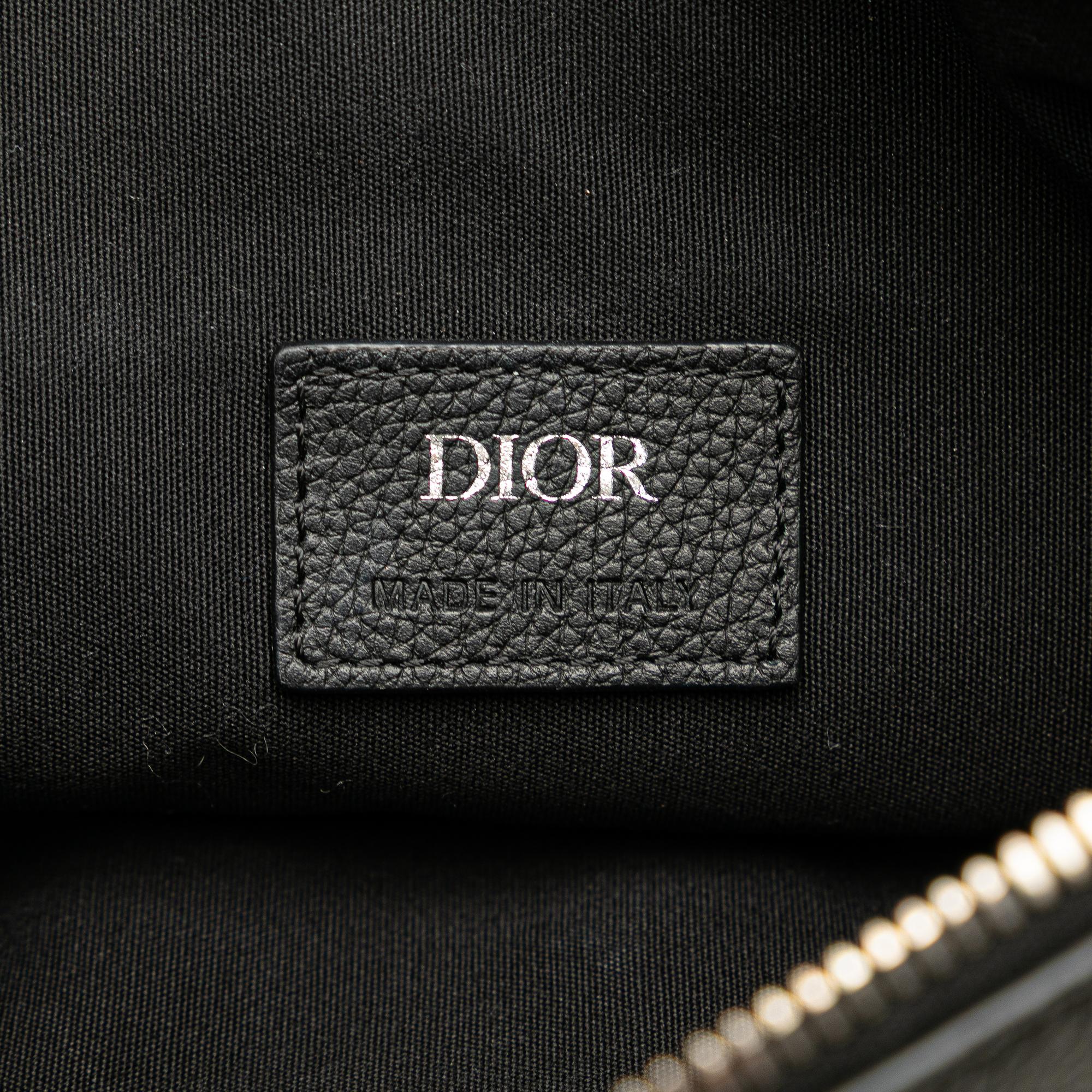 Dior Kim Jones Grained Calfskin Saddle Bag