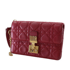 Dior Lambskin Cannage DiorAddict Wristlet Clutch