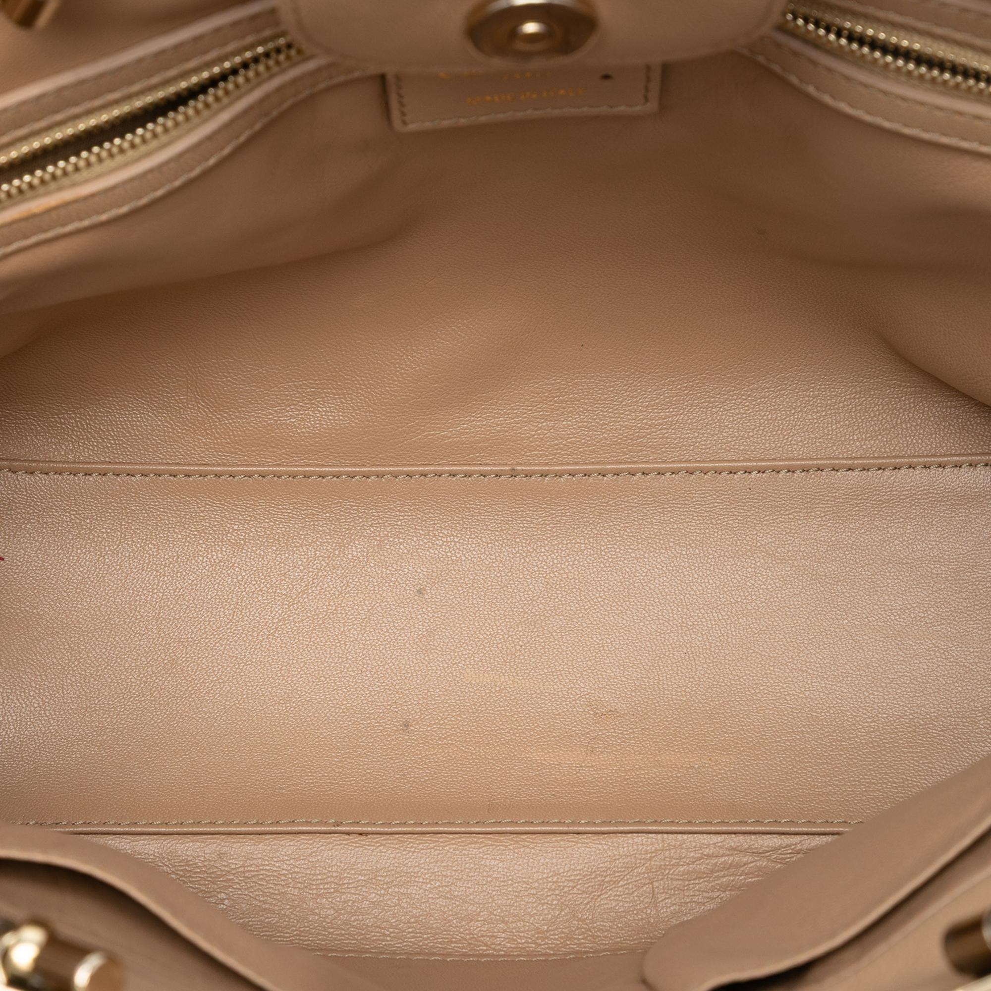 Dior Lambskin Cannage Granville Chain Tote