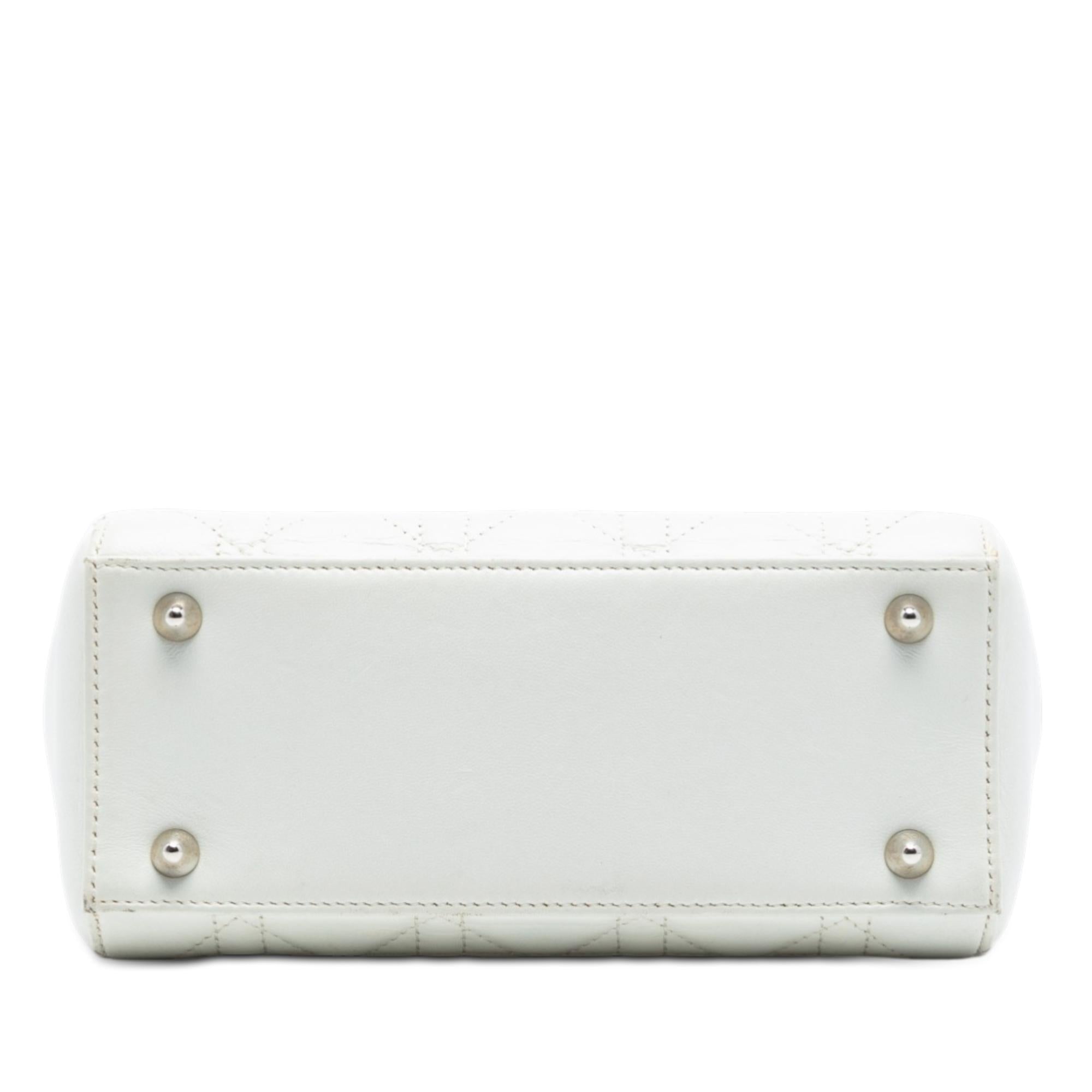 Dior Lambskin Cannage Lady Dior Double Chain Bag