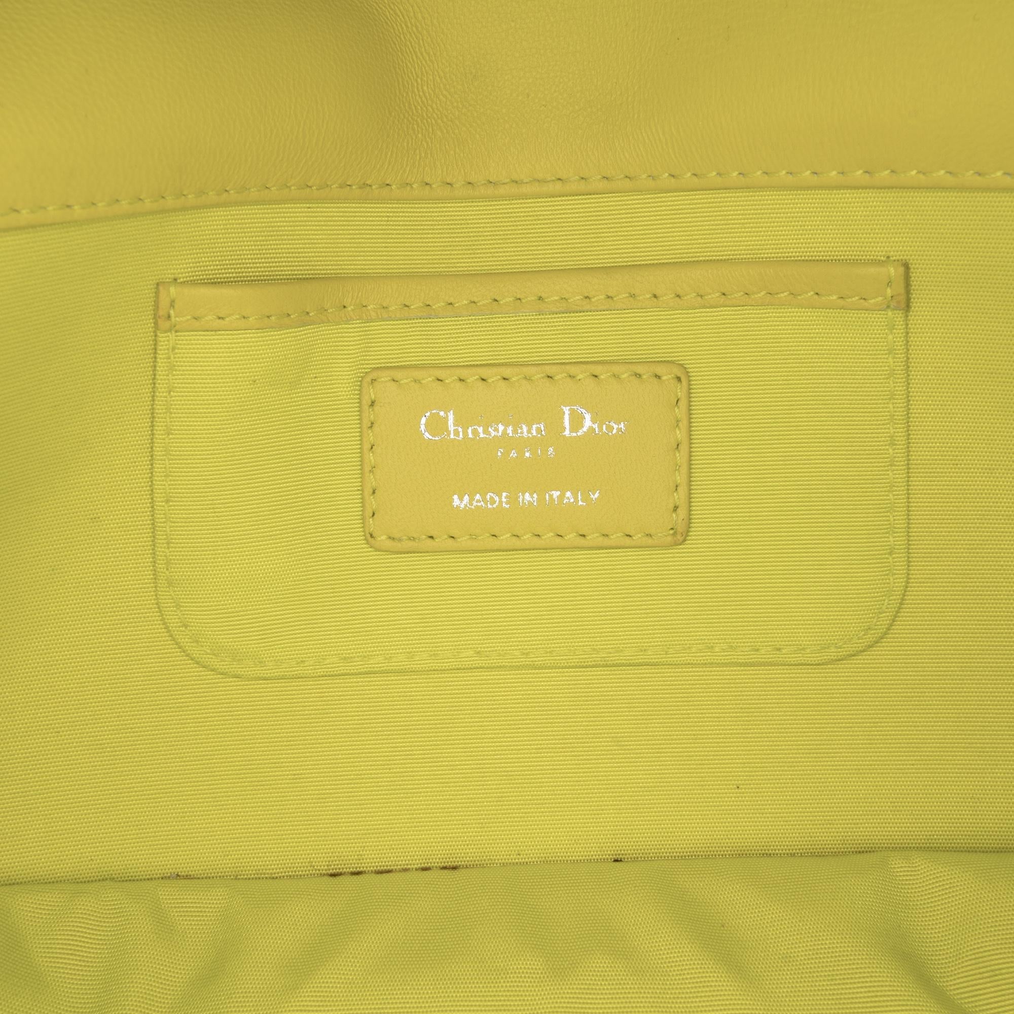 Dior Lambskin Cannage Lady Dior Wallet On Chain