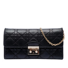 Dior Lambskin Cannage Miss Dior Promenade Wallet on Chain