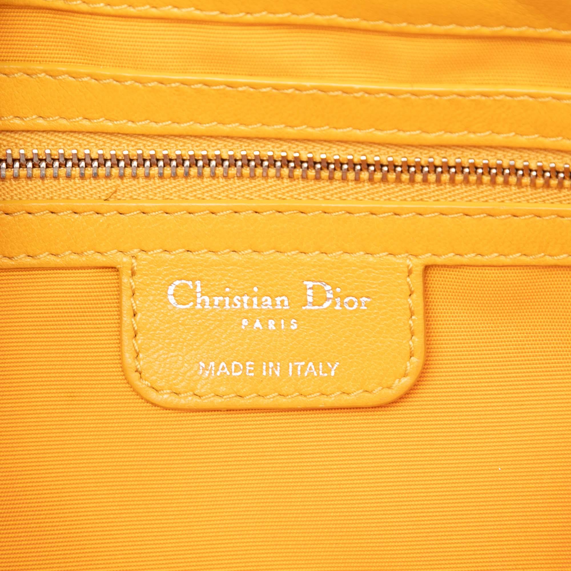 Dior Lambskin Cannage New Lock Ruffle Flap