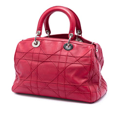 Dior Lambskin Cannage Polochon Granville Satchel