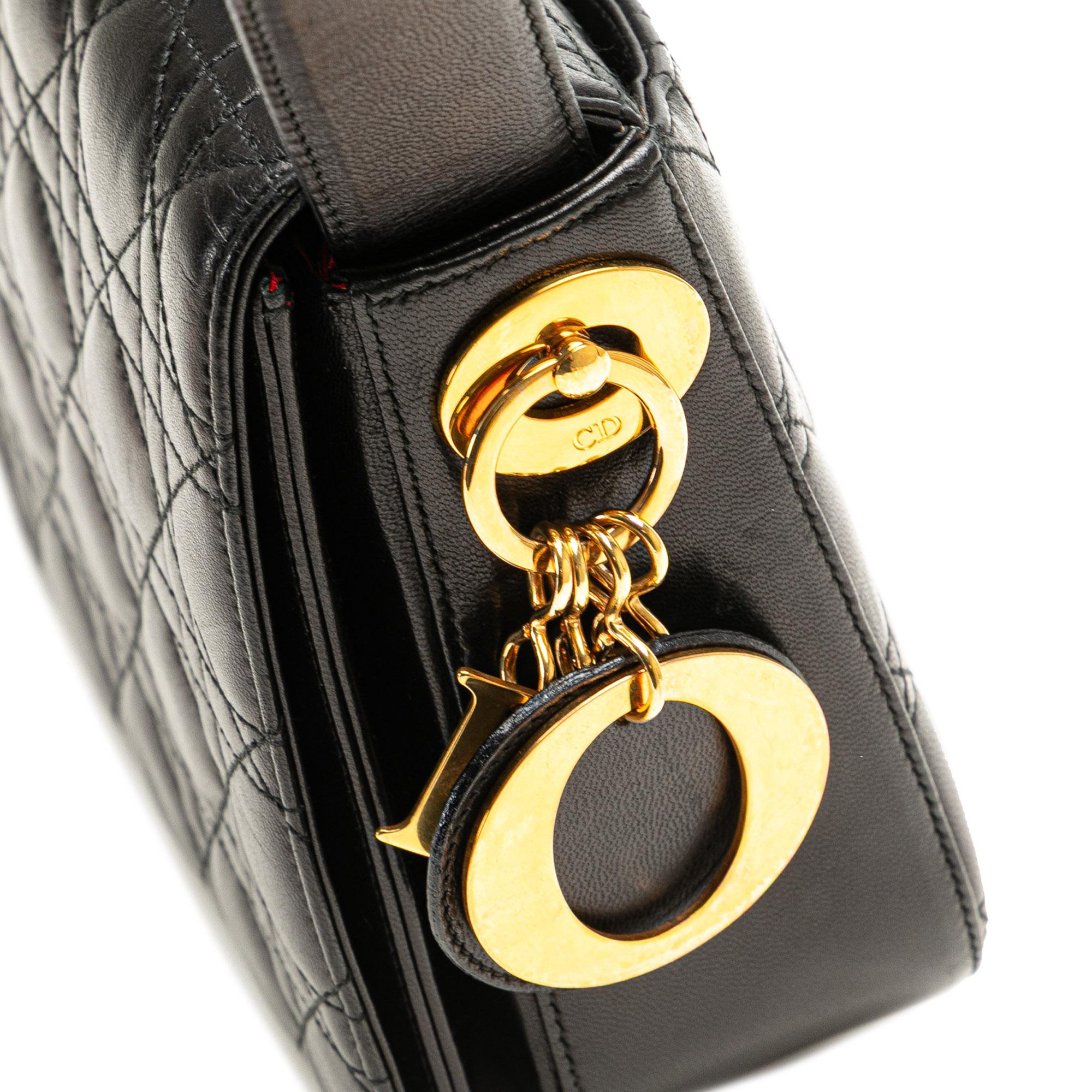 Dior Lambskin Cannage Shoulder Bag