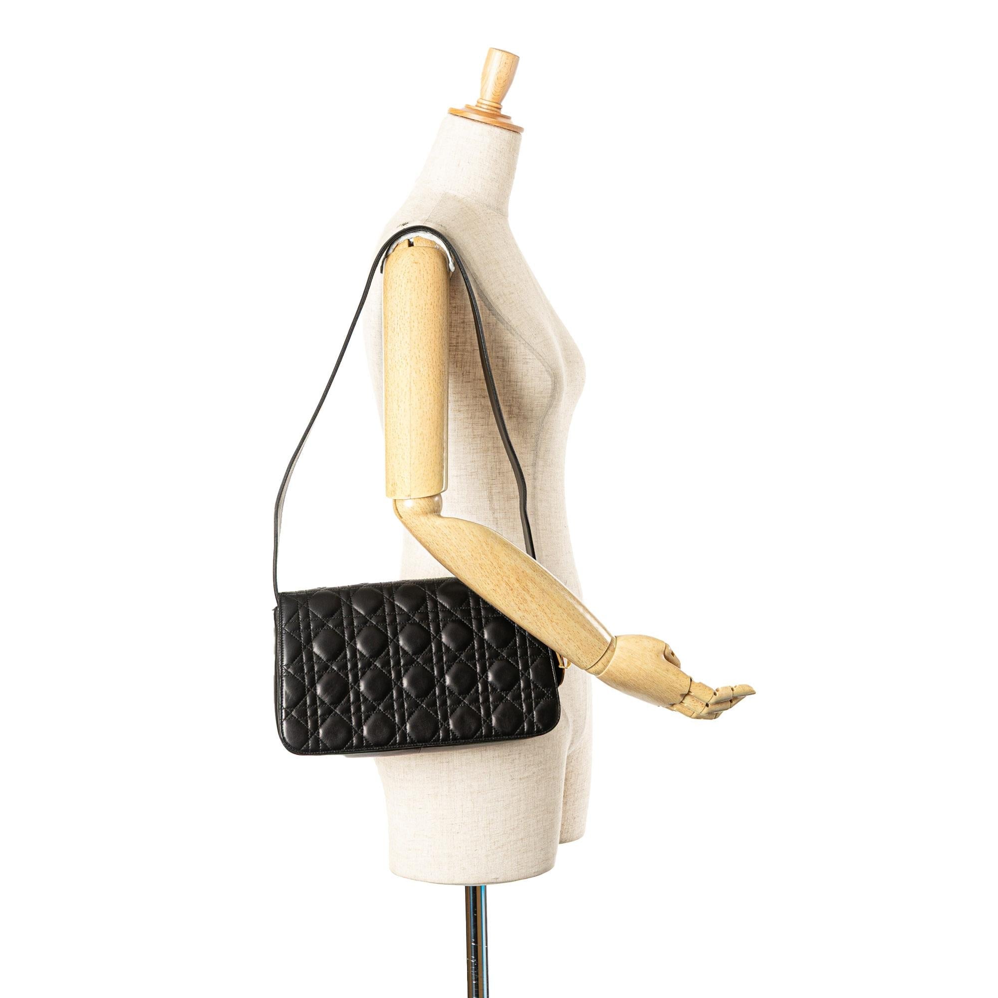 Dior Lambskin Cannage Shoulder Bag