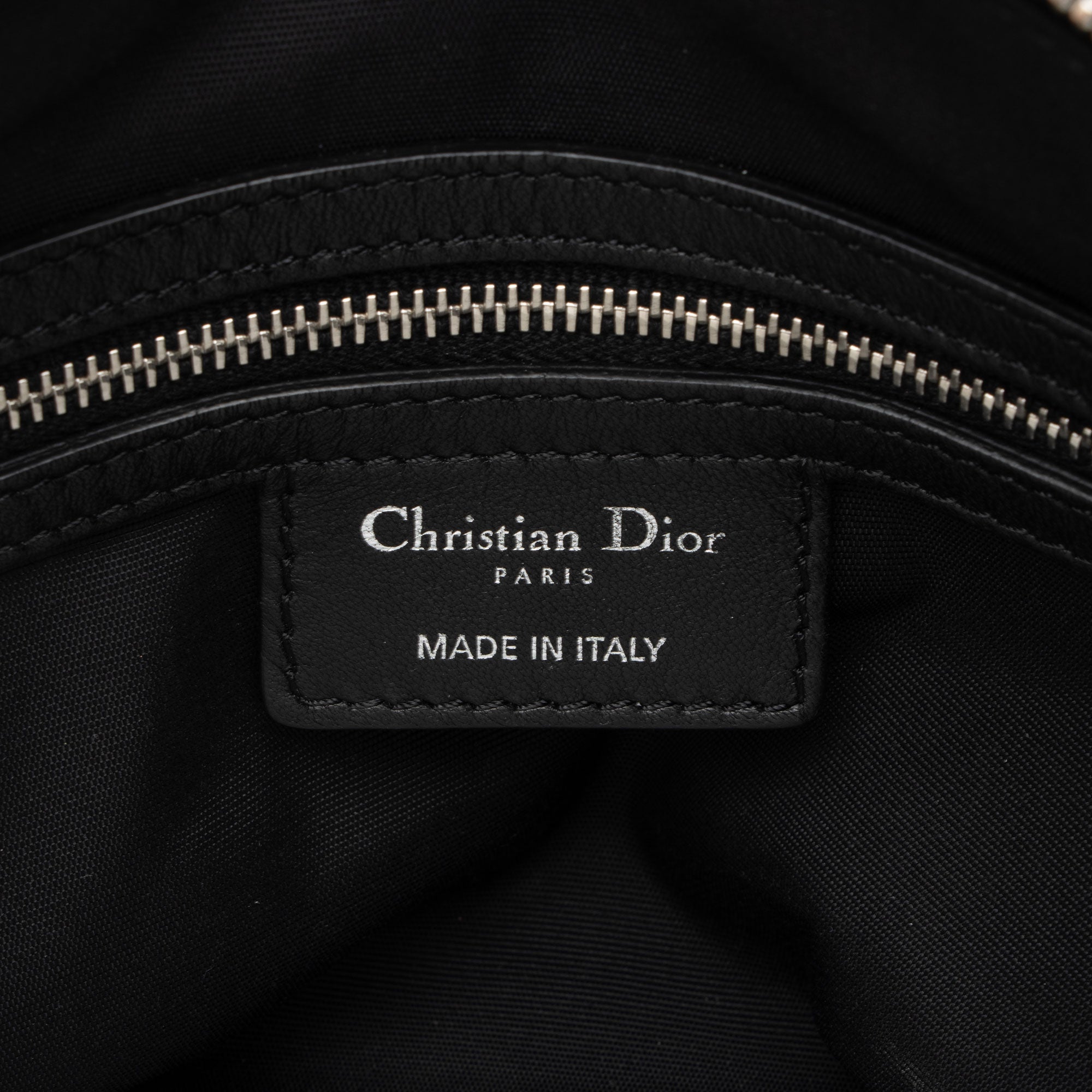 Dior Lambskin Leather Cannage Granville Polochon Satchel