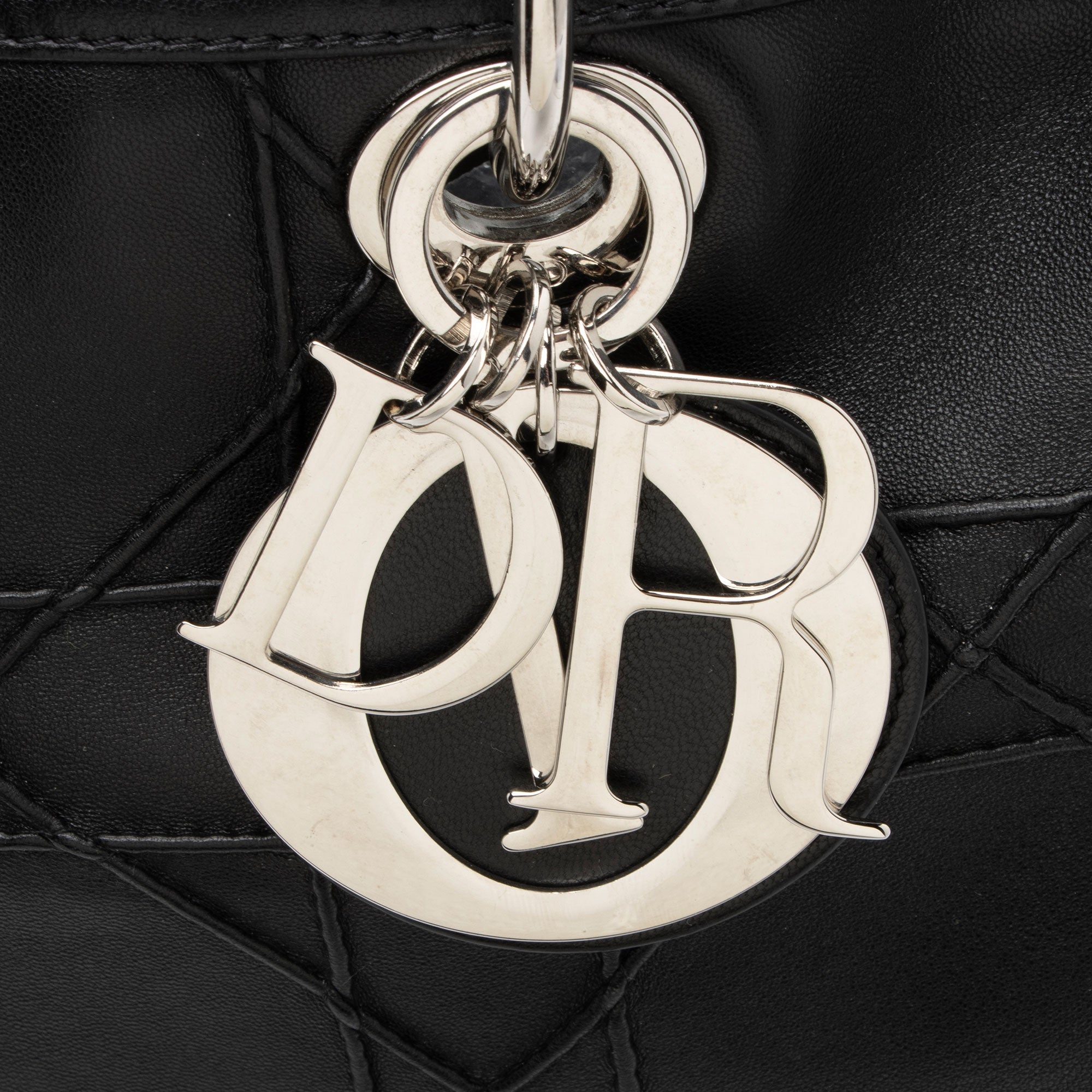 Dior Lambskin Leather Cannage Granville Polochon Satchel