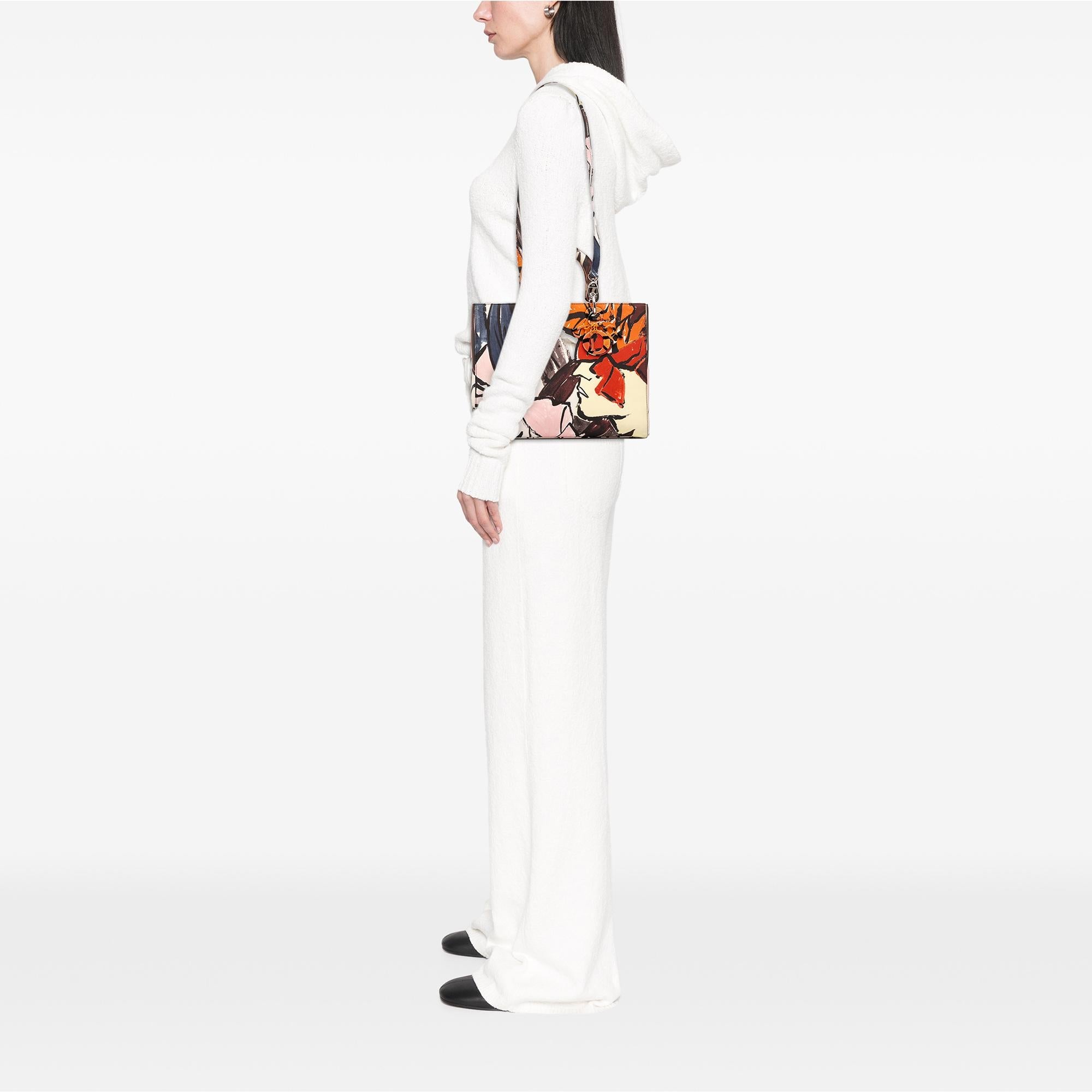 Dior Large Canvas Floral Graffiti Lady Dior