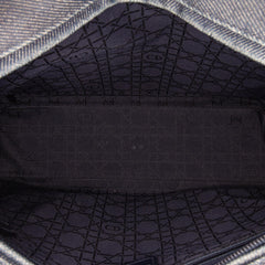 Dior Large Denim Cannage Lady Dior