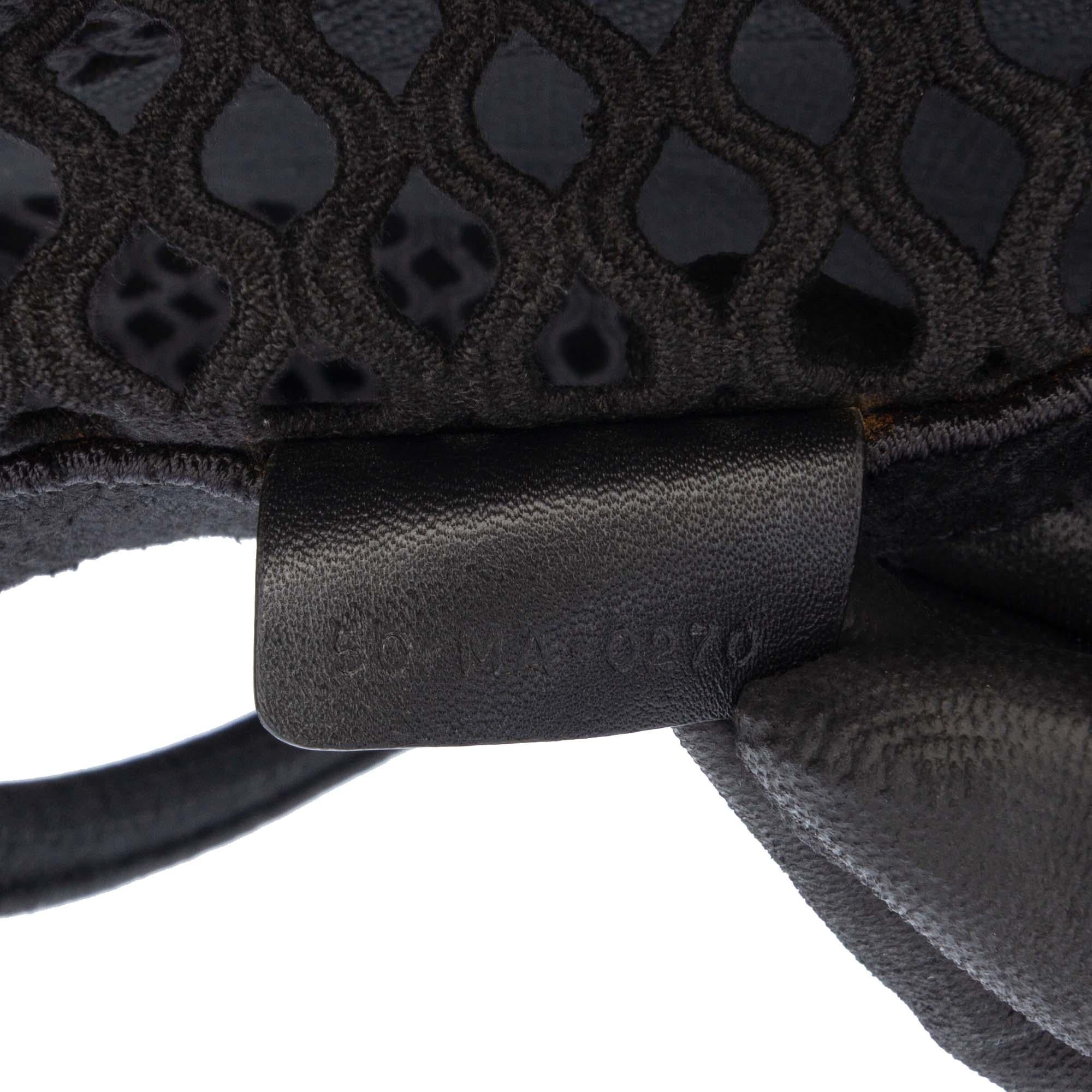 Dior Large Embroidered Mesh Book Tote