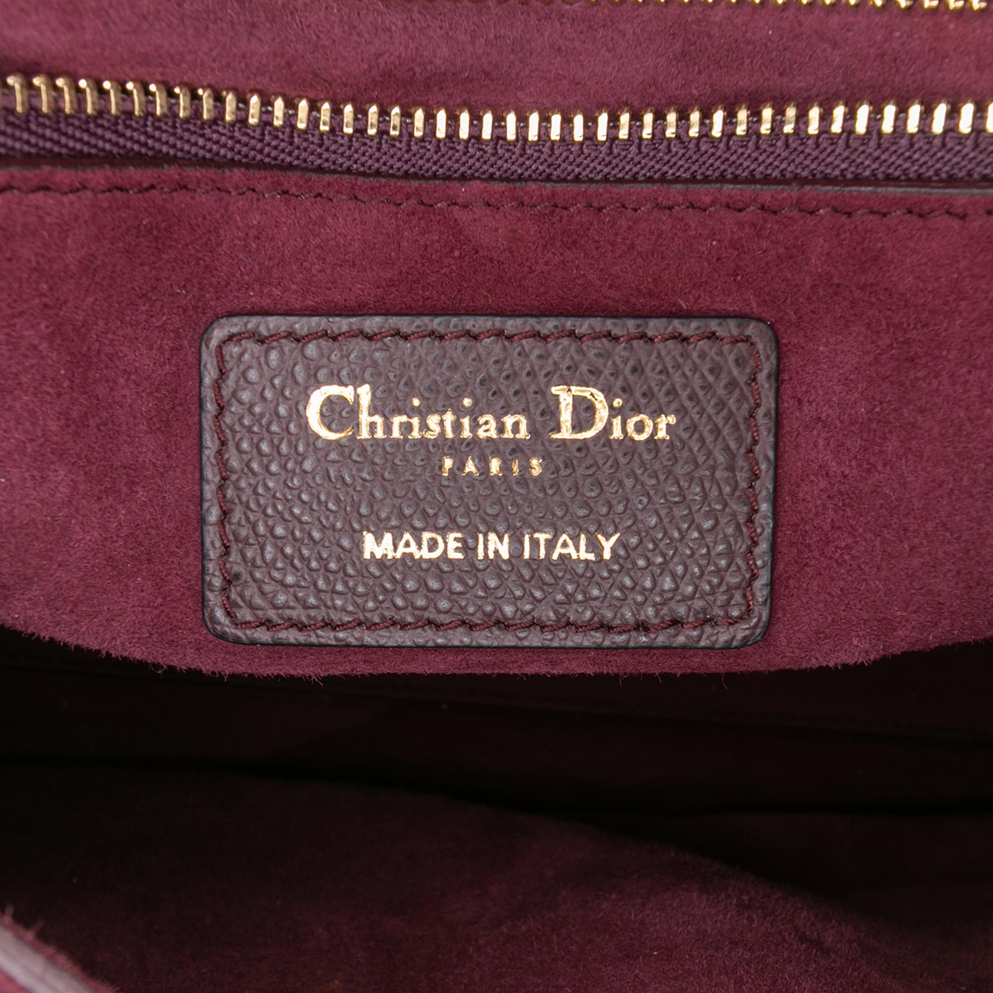 Dior Large Grained Calfskin Lady D Sire