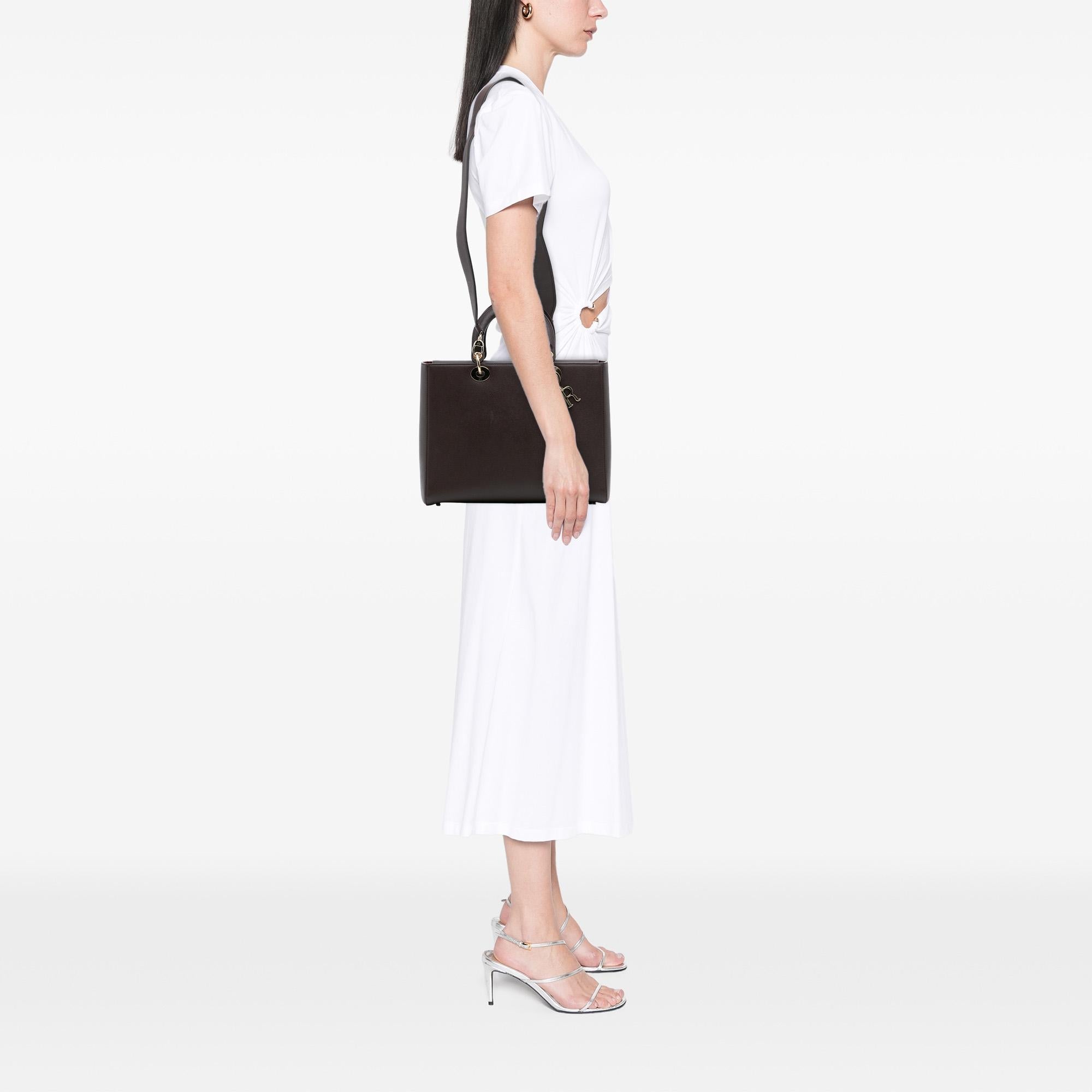 Dior Large Grained Calfskin Lady D Sire