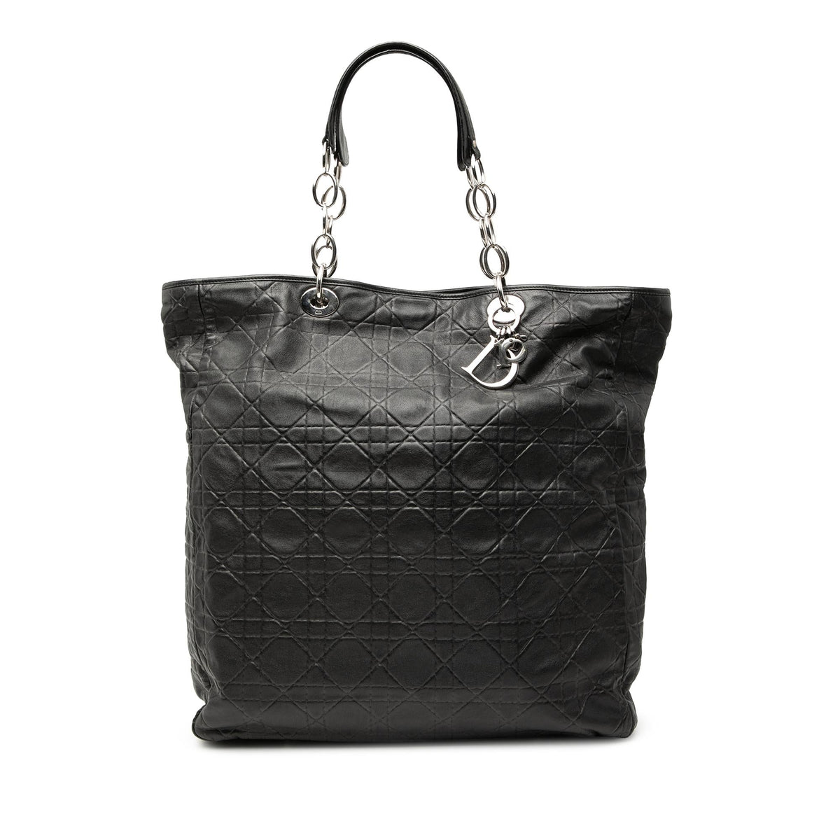 Dior Large Lambskin Cannage Lady Dior Soft Shopping Tote