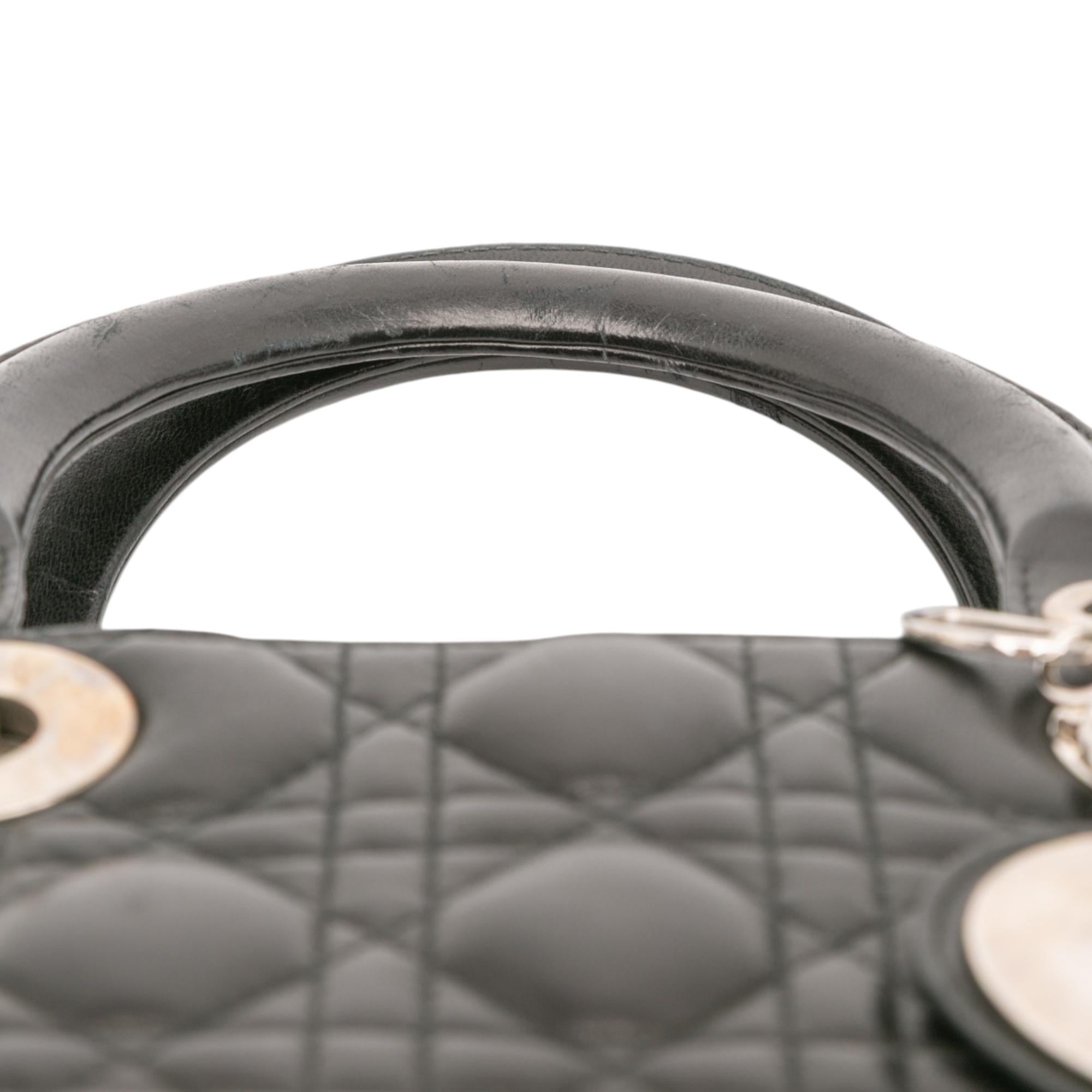 Dior Large Lambskin Cannage Lady Dior
