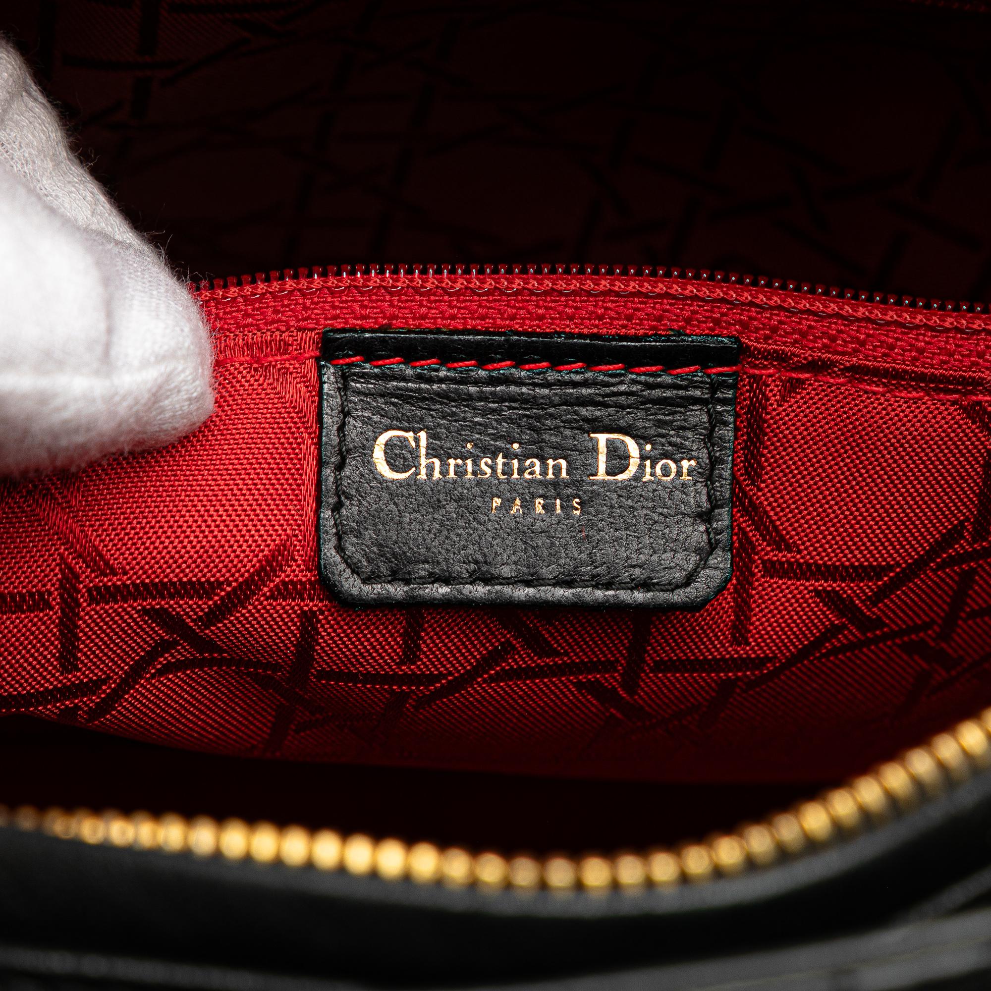 Dior Large Lambskin Cannage Lady Dior