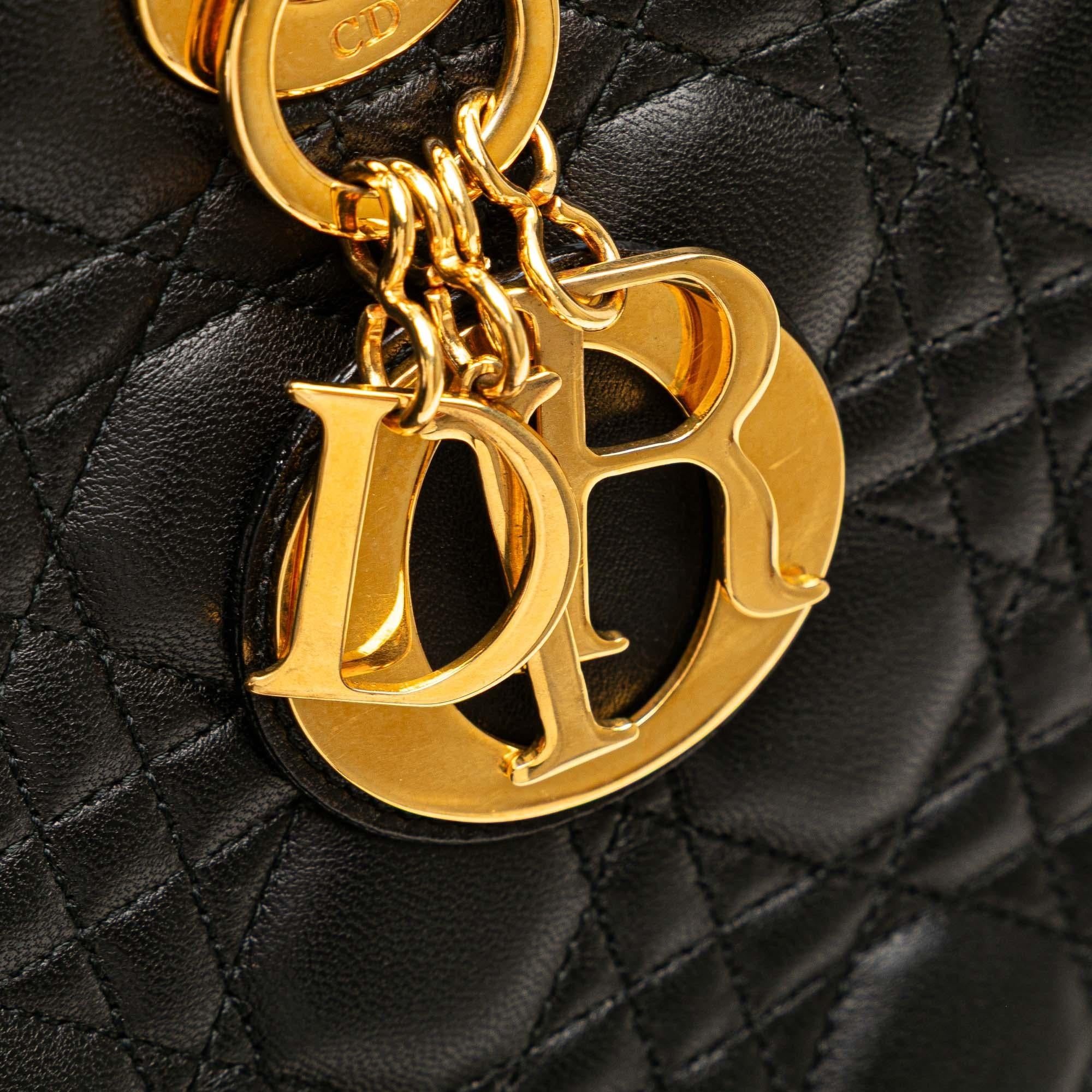 Dior Large Lambskin Cannage Lady Dior