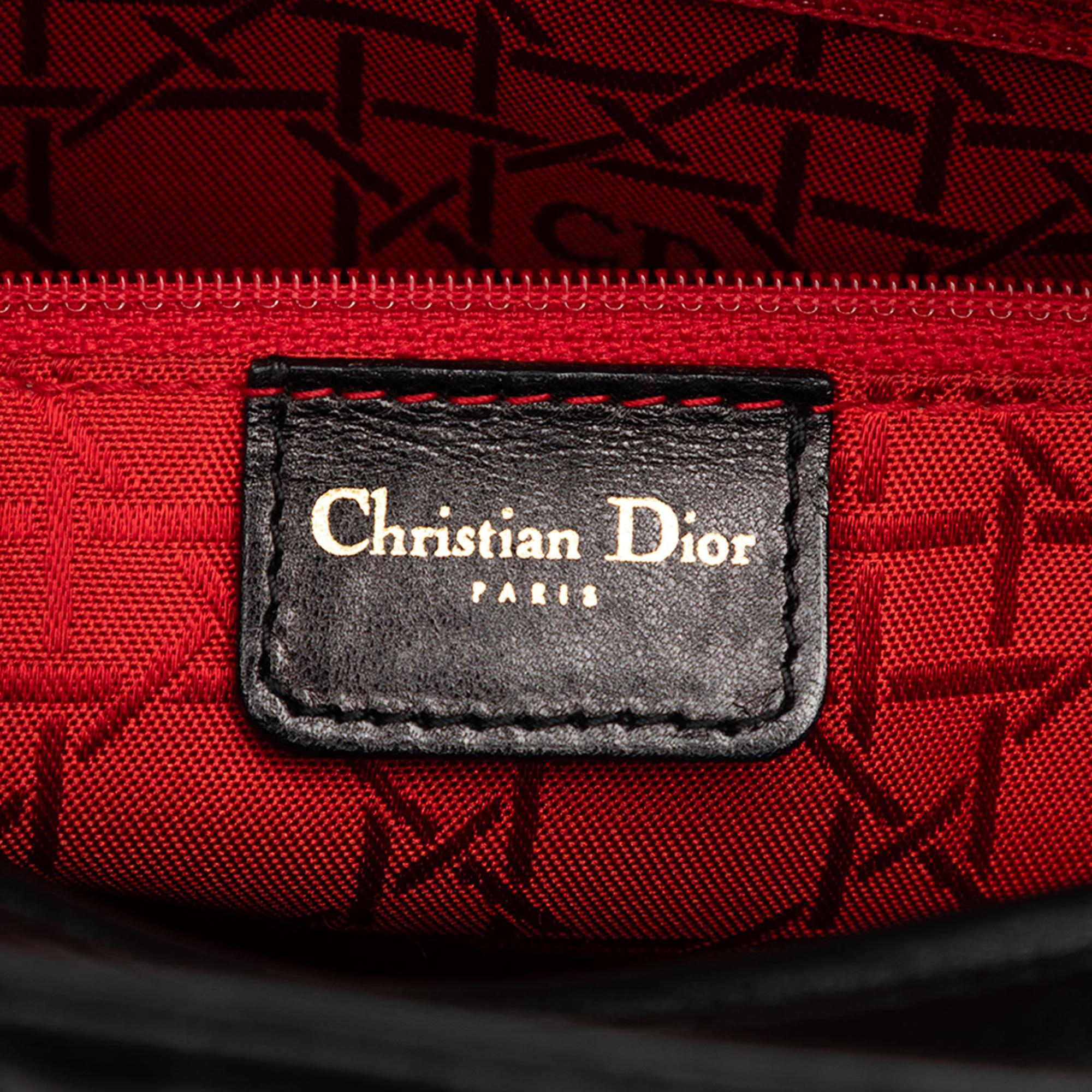 Dior Large Lambskin Cannage Lady Dior