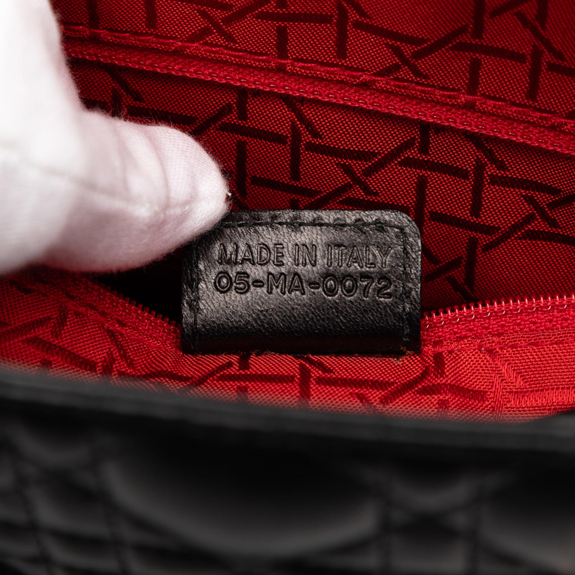 Dior Large Lambskin Cannage Lady Dior