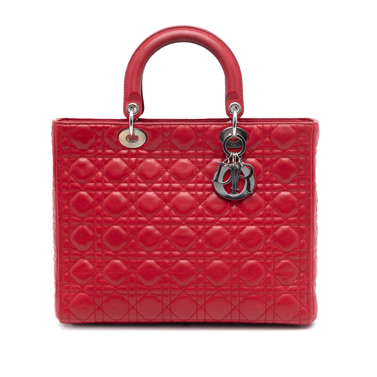Dior Large Lambskin Cannage Lady Dior