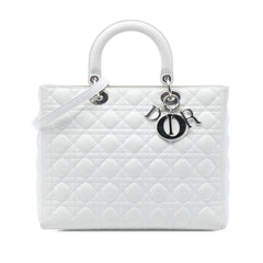 Dior Large Lambskin Cannage Lady Dior