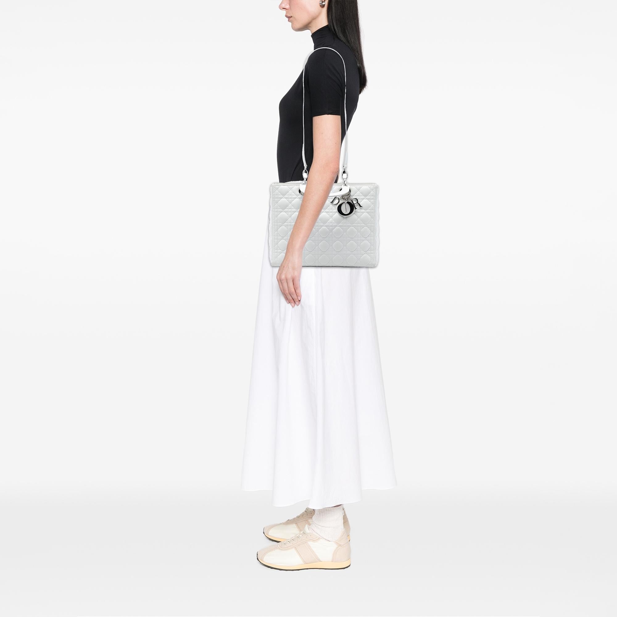Dior Large Lambskin Cannage Lady Dior