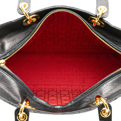 Dior Large Lambskin Cannage Lady Dior