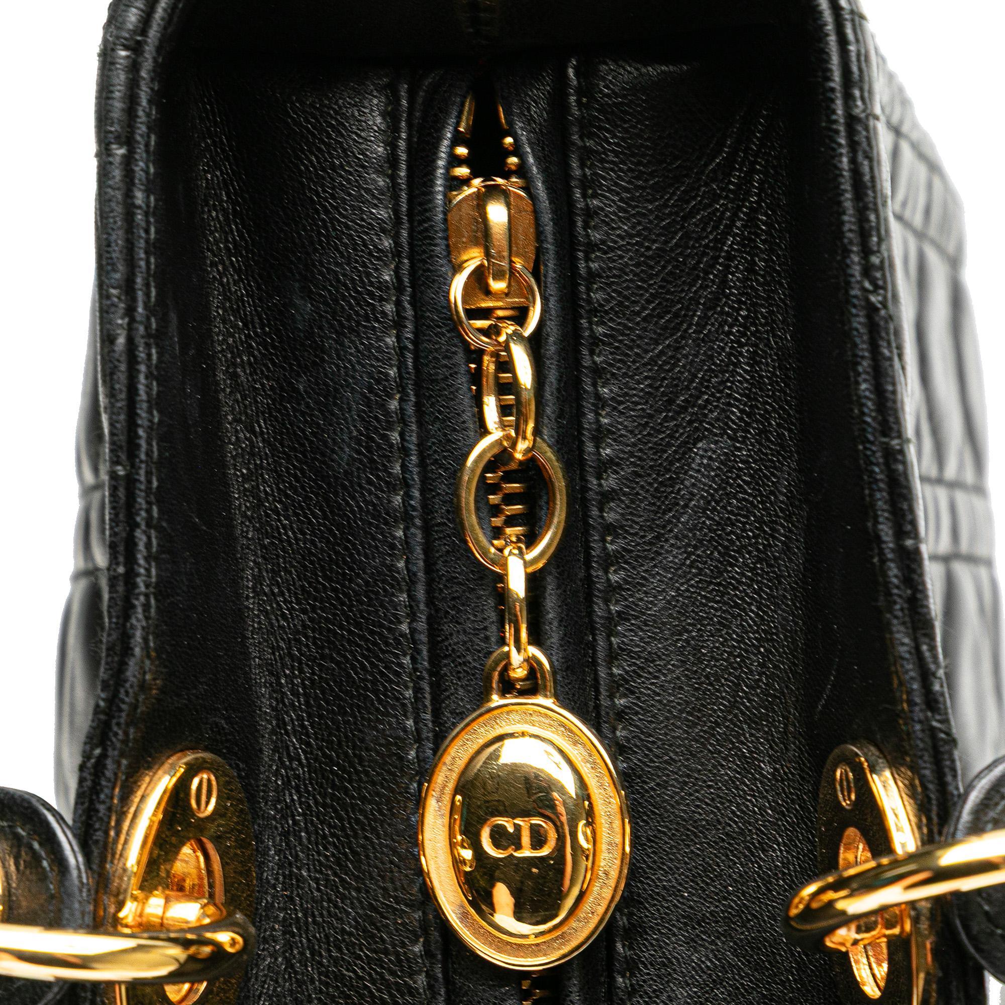 Dior Large Lambskin Cannage Lady Dior