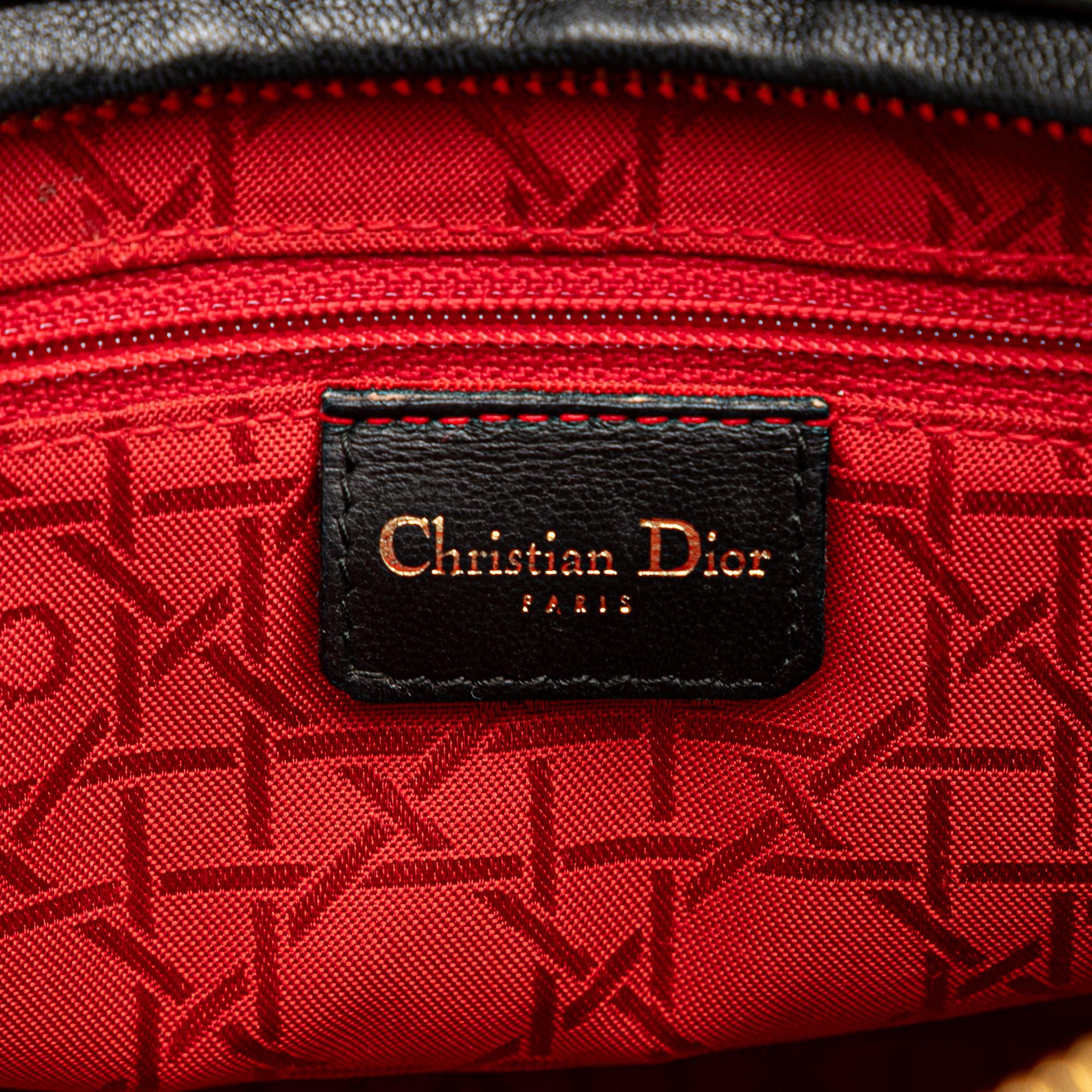 Dior Large Lambskin Cannage Lady Dior