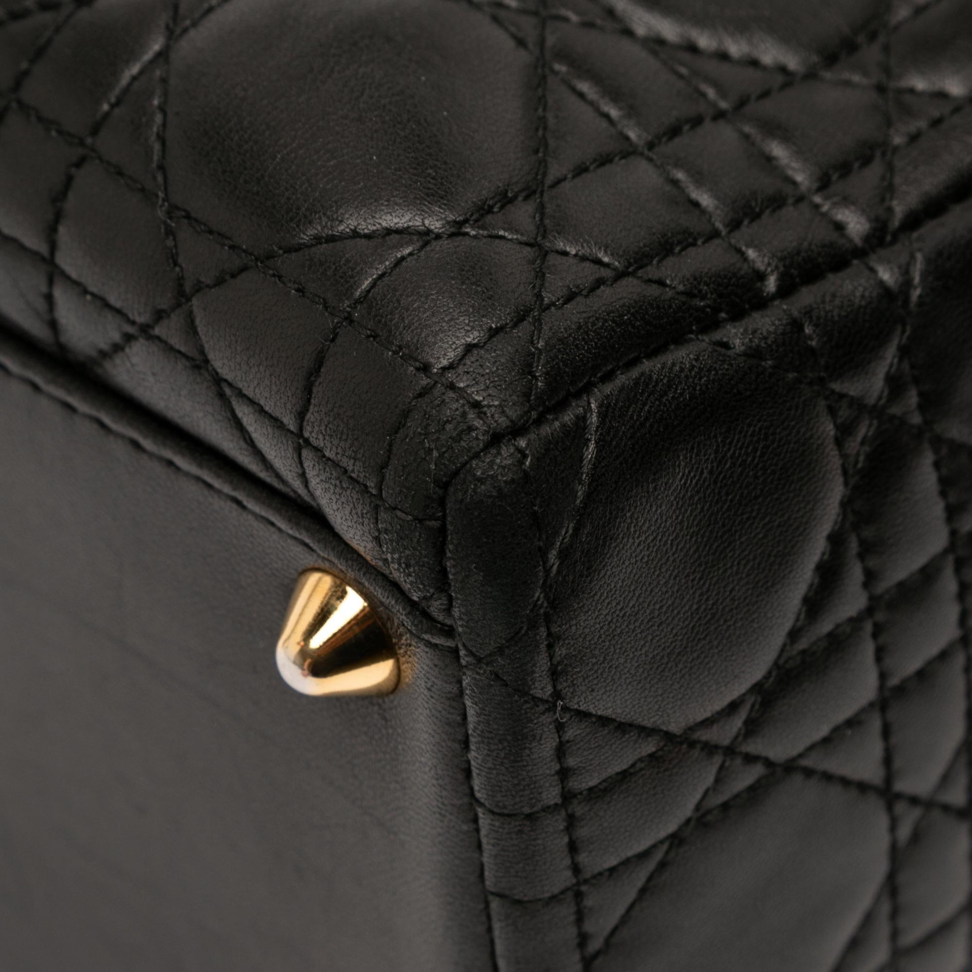 Dior Large Lambskin Cannage Lady Dior