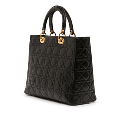 Dior Large Lambskin Cannage Lady Dior