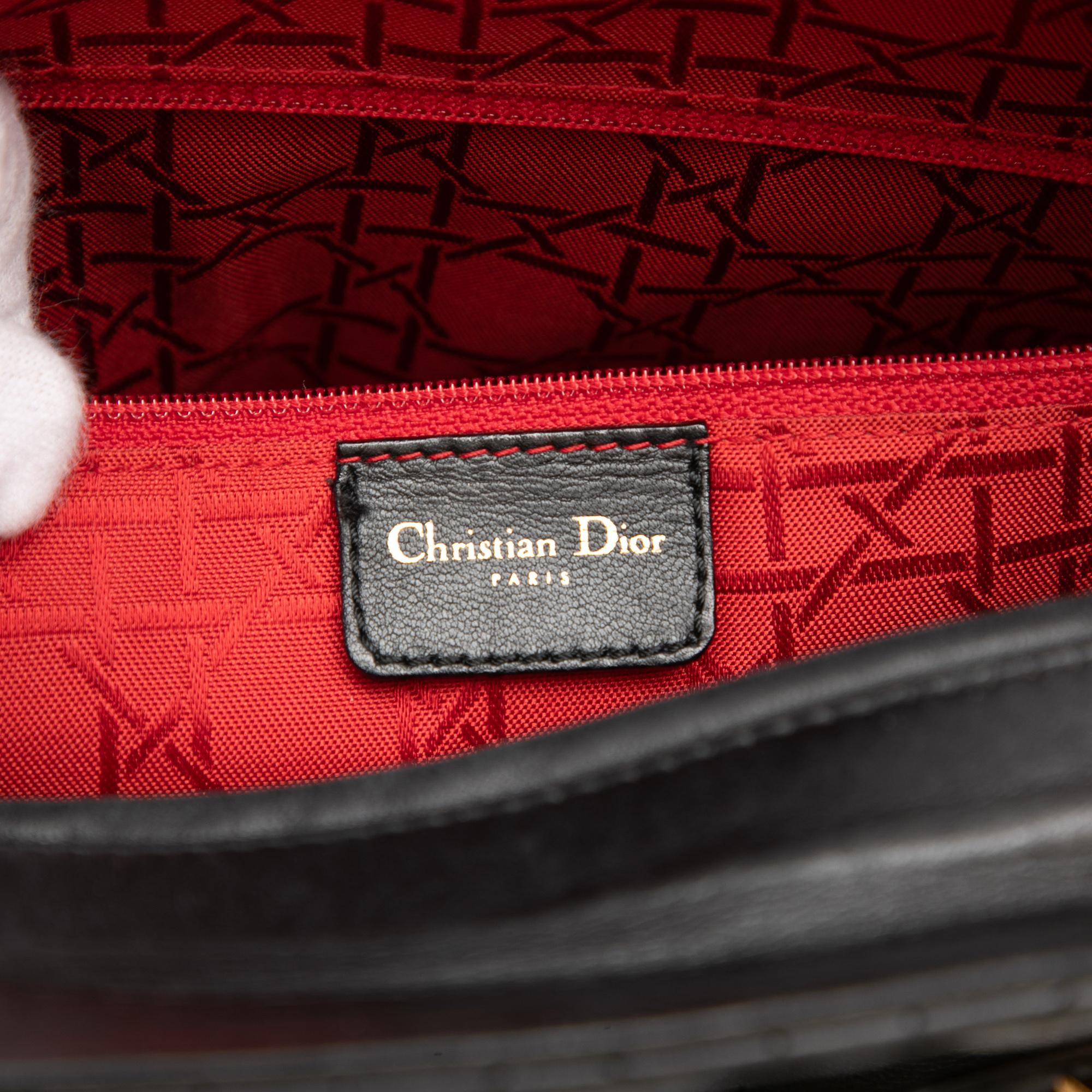 Dior Large Lambskin Cannage Lady Dior