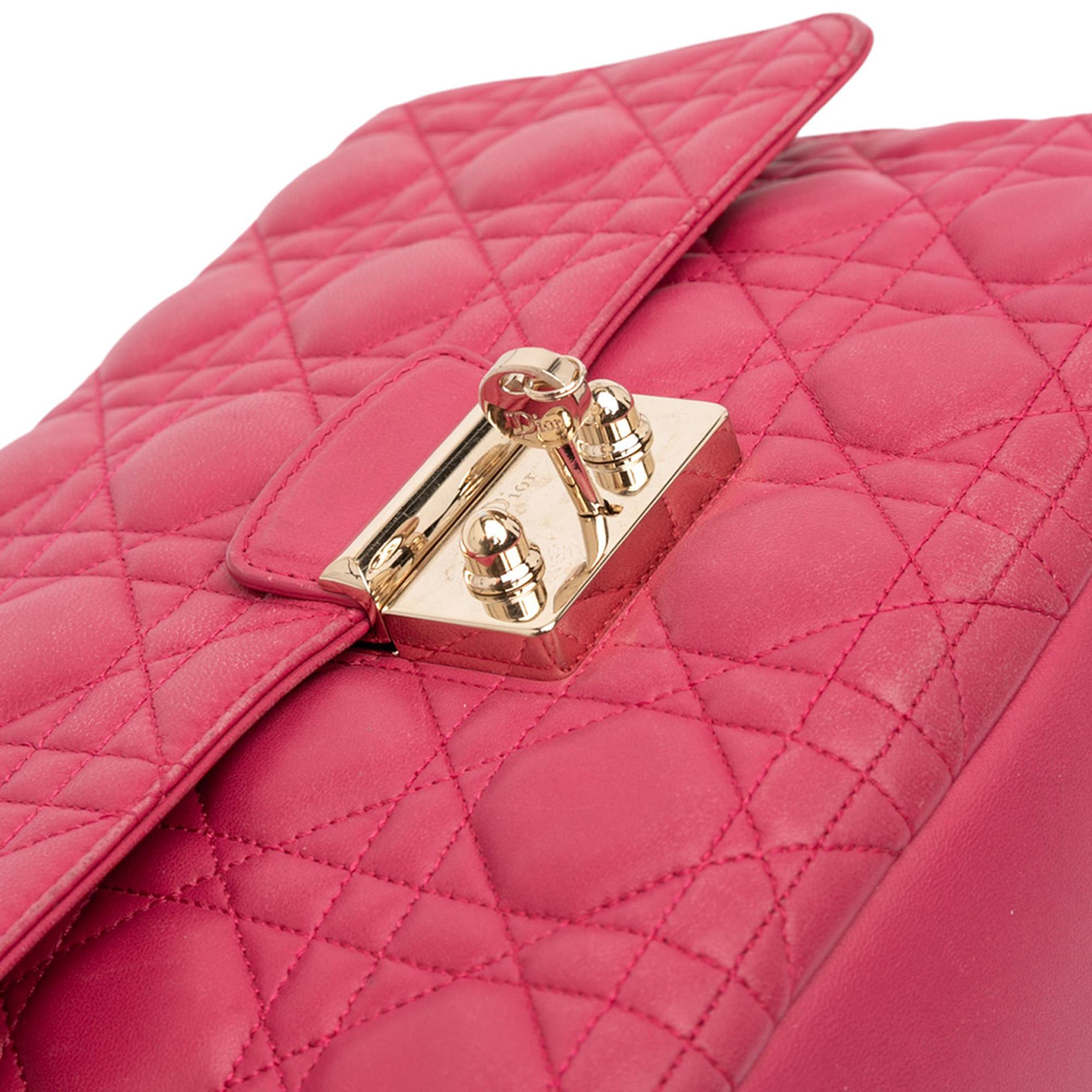 Dior Large Lambskin Cannage Miss Dior Flap
