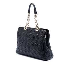 Dior Large Lambskin Cannage Soft Zipped Lady Dior Shopping Tote