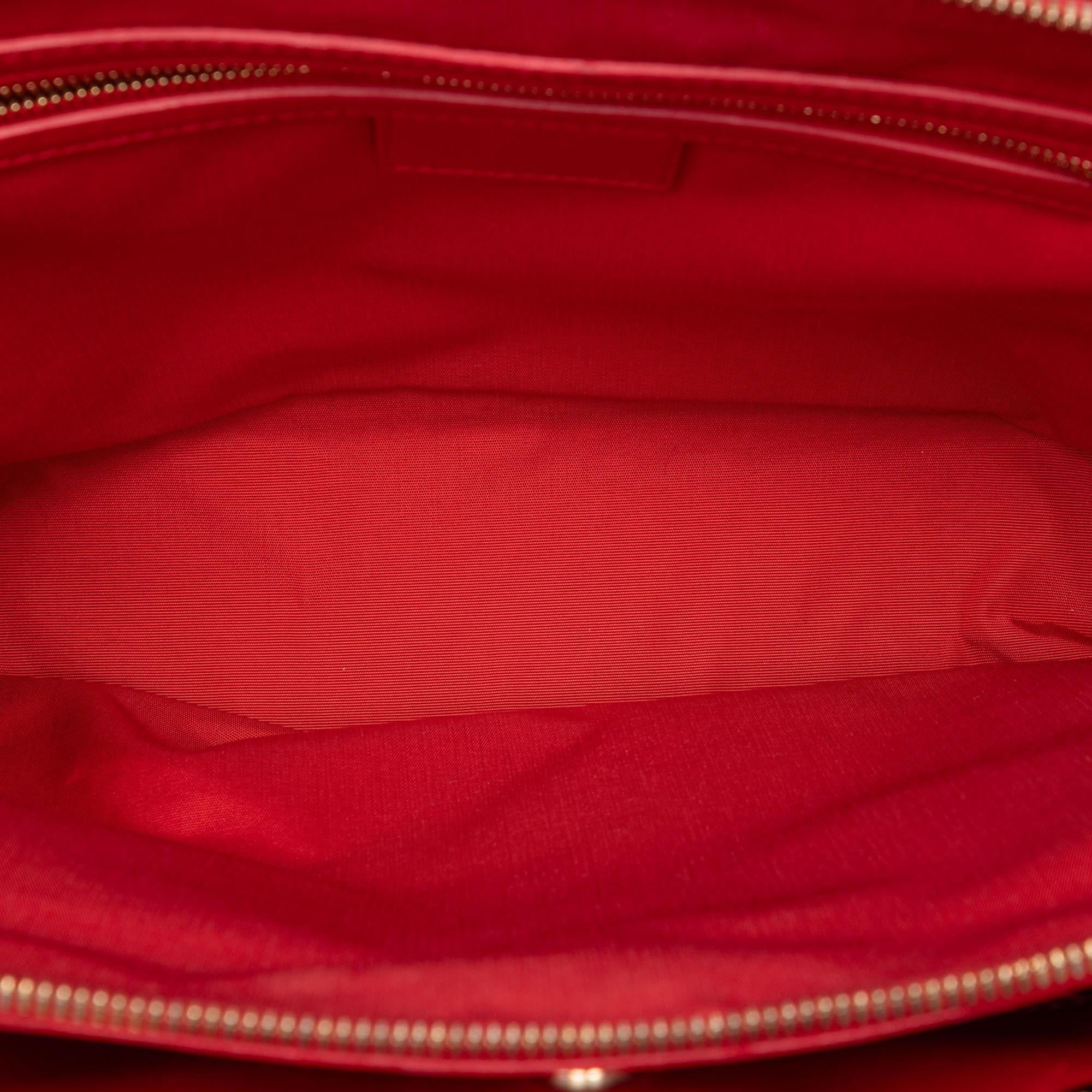 Dior Large Lambskin Cannage Soft Zipped Lady Dior Shopping Tote