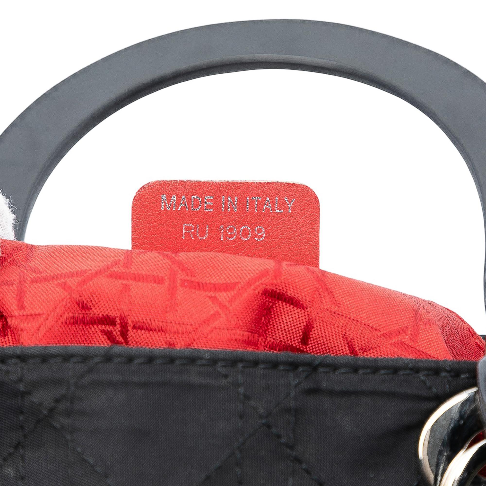 Dior Large Nylon Cannage Lady Dior