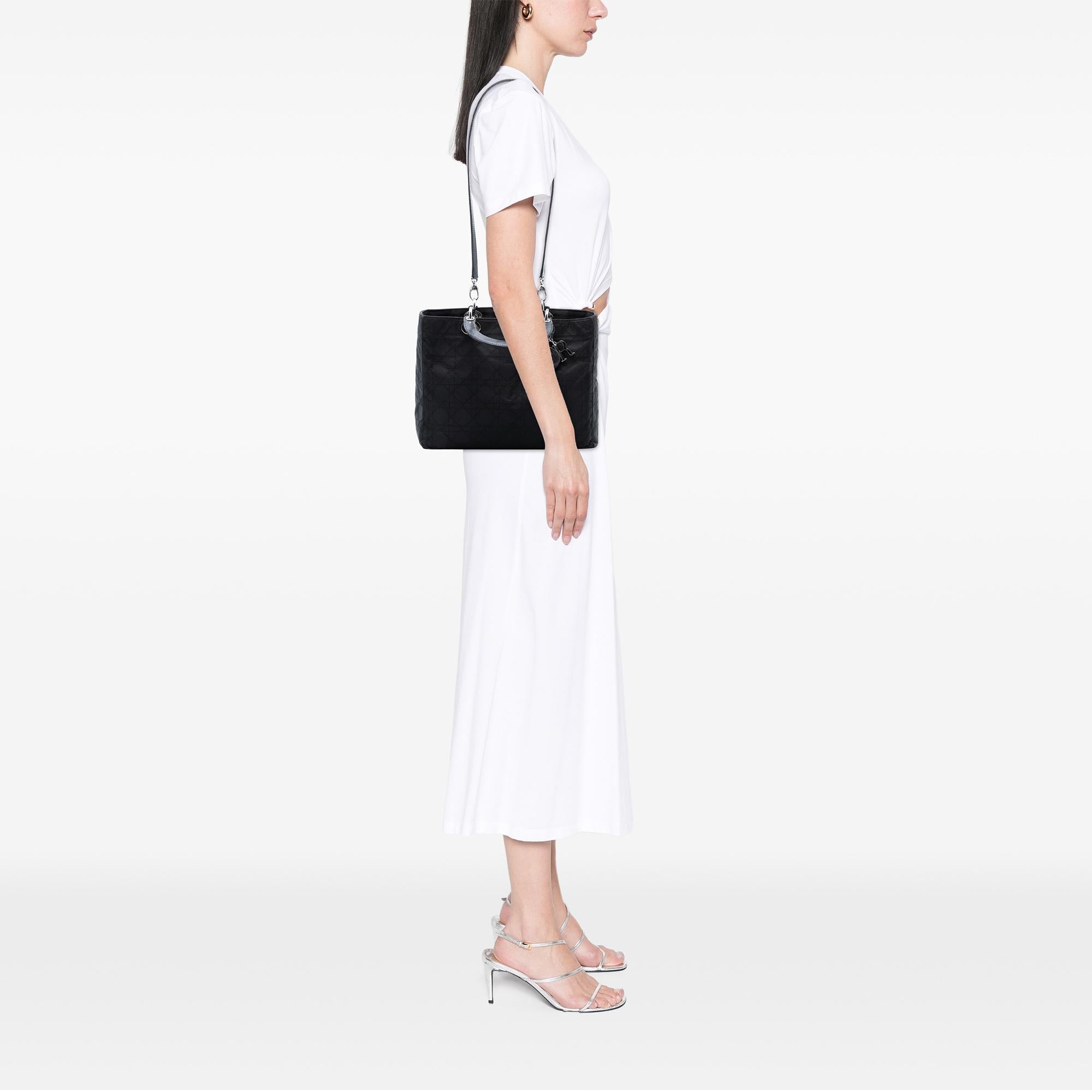 Dior Large Nylon Cannage Lady Dior