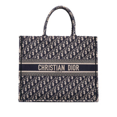 Dior Large Oblique Canvas Book Tote