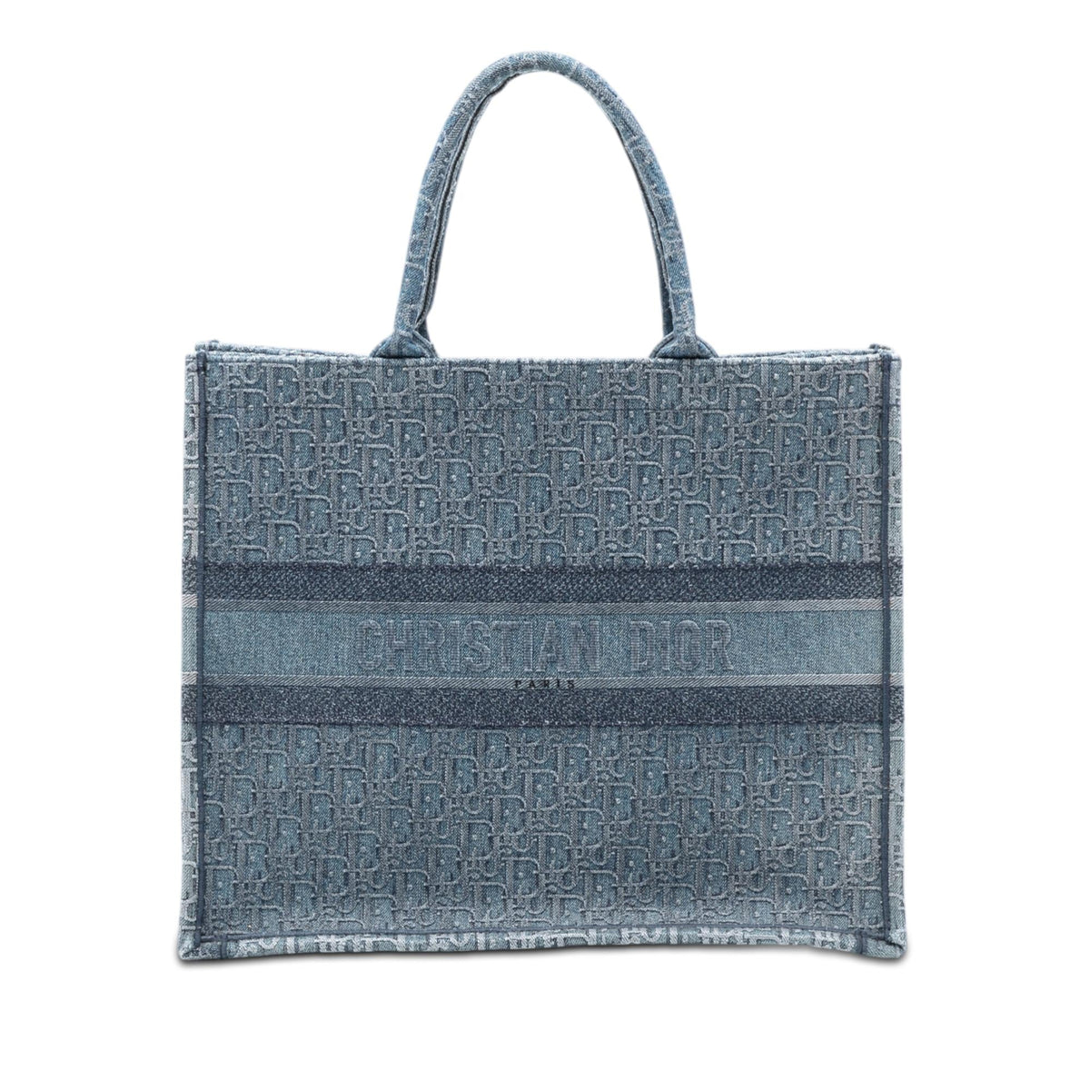 Dior Large Oblique Denim Book Tote