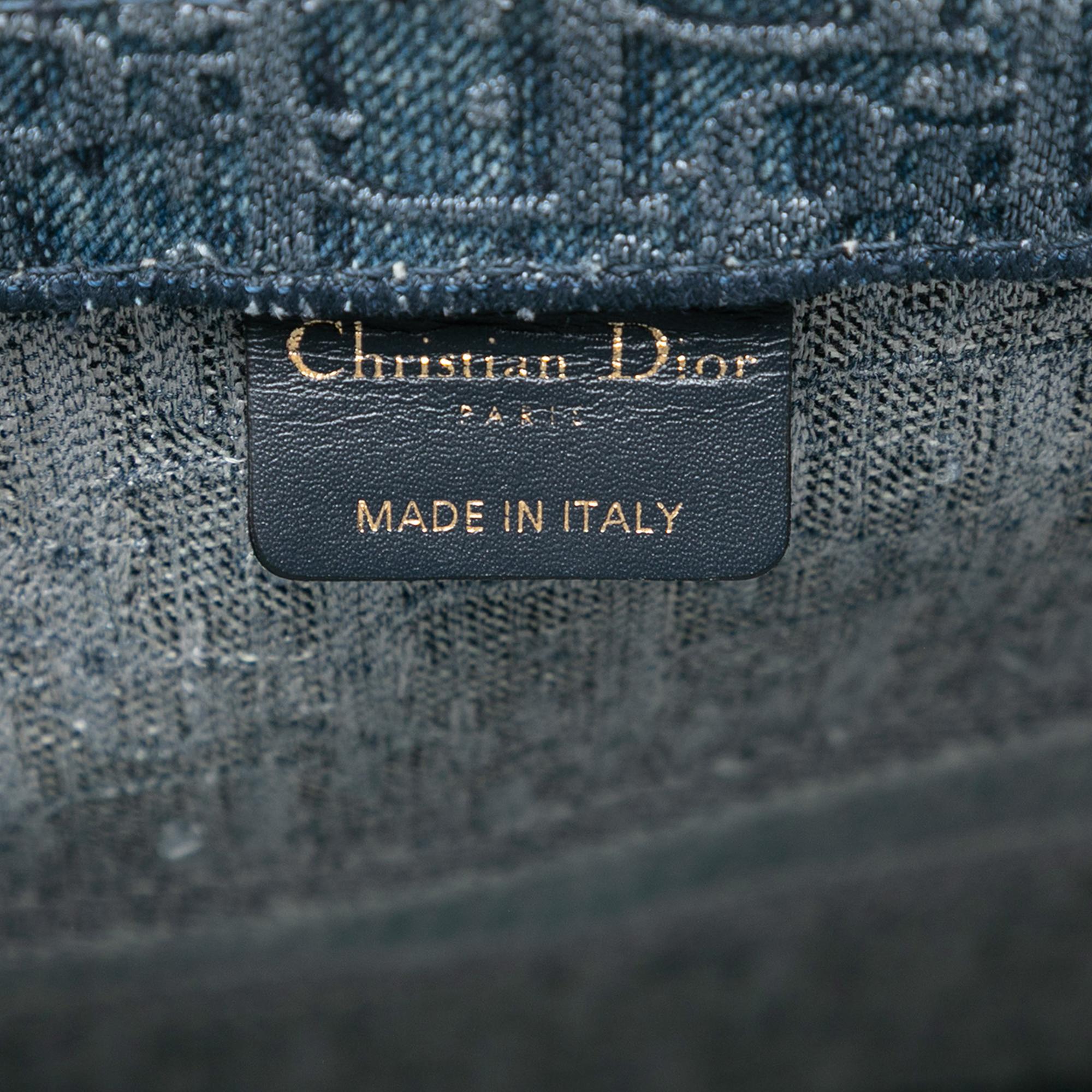 Dior Large Oblique Denim Book Tote