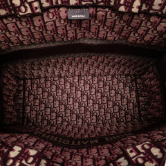 Dior Large Oblique Embroidered Canvas Book Tote
