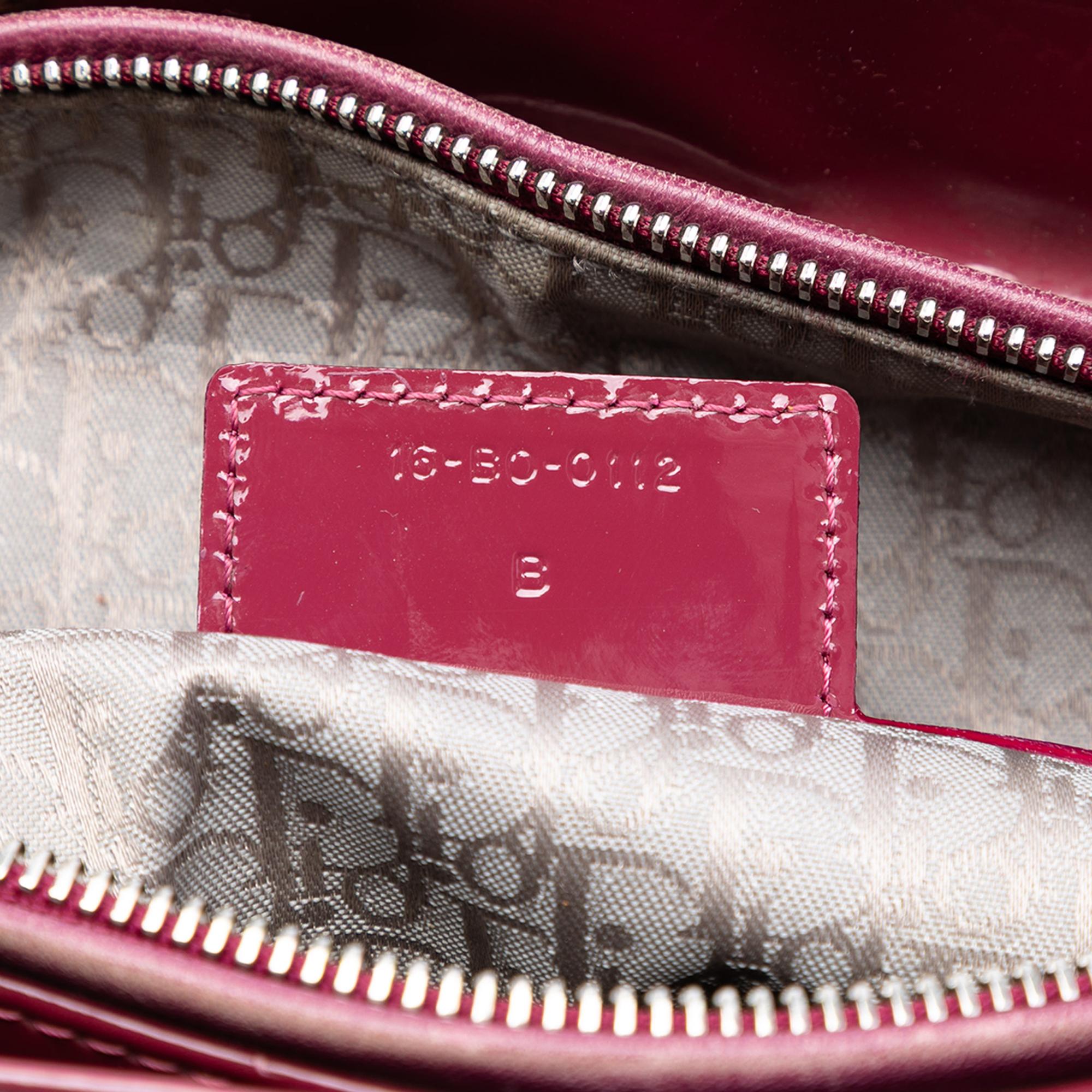 Dior Large Patent Cannage Lady Dior