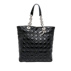 Dior Large Patent Cannage Soft Shopper Tote