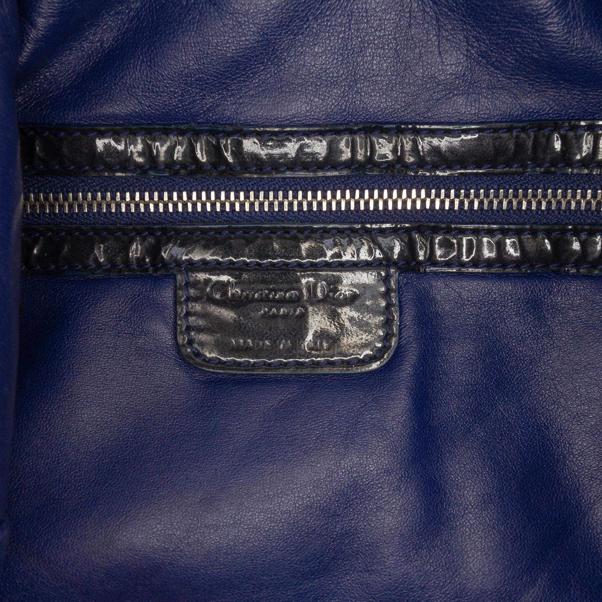 Dior Large Patent Cannage Soft Shopper Tote